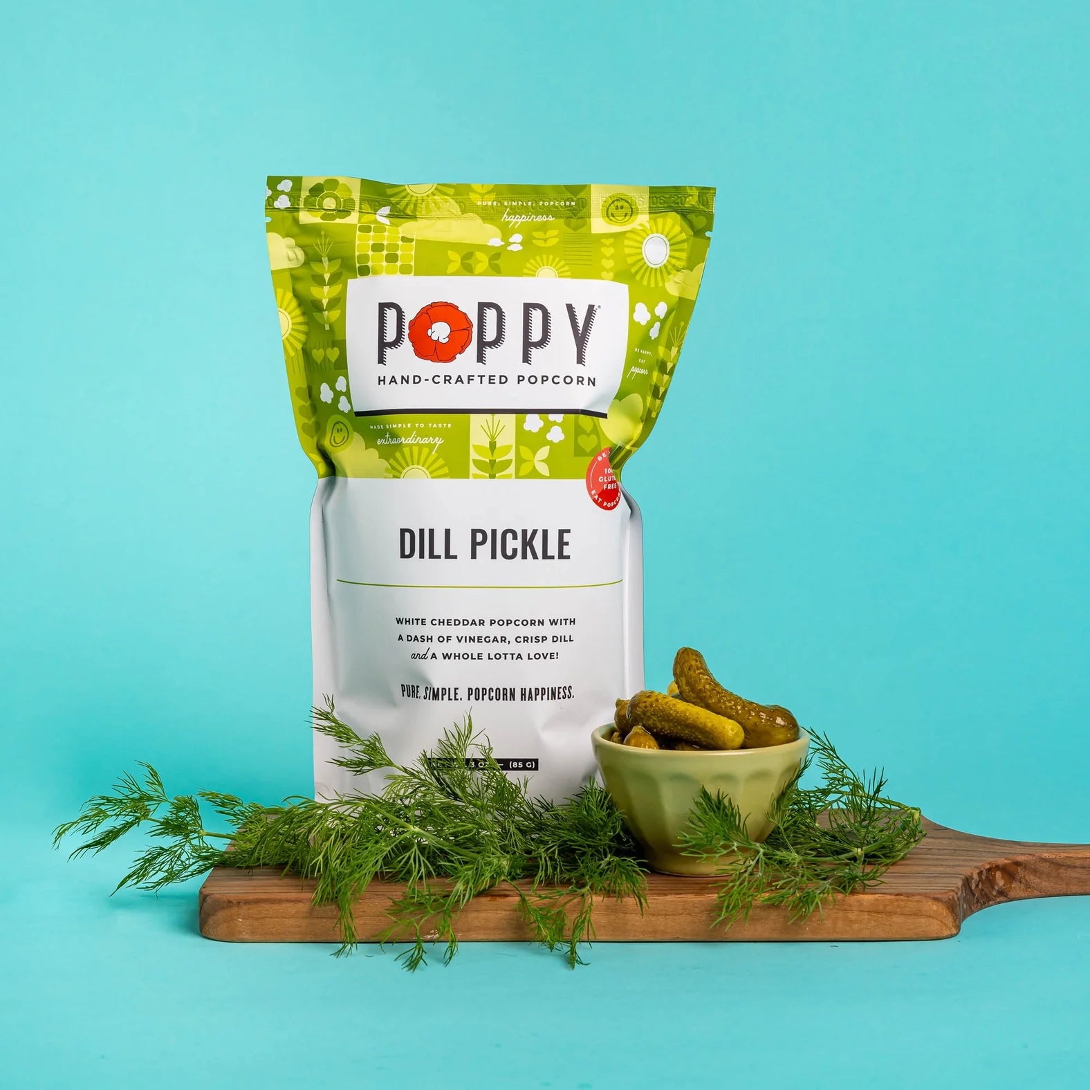 Dill Pickle Flavor | Poppy Hand-Crafted Popcorn