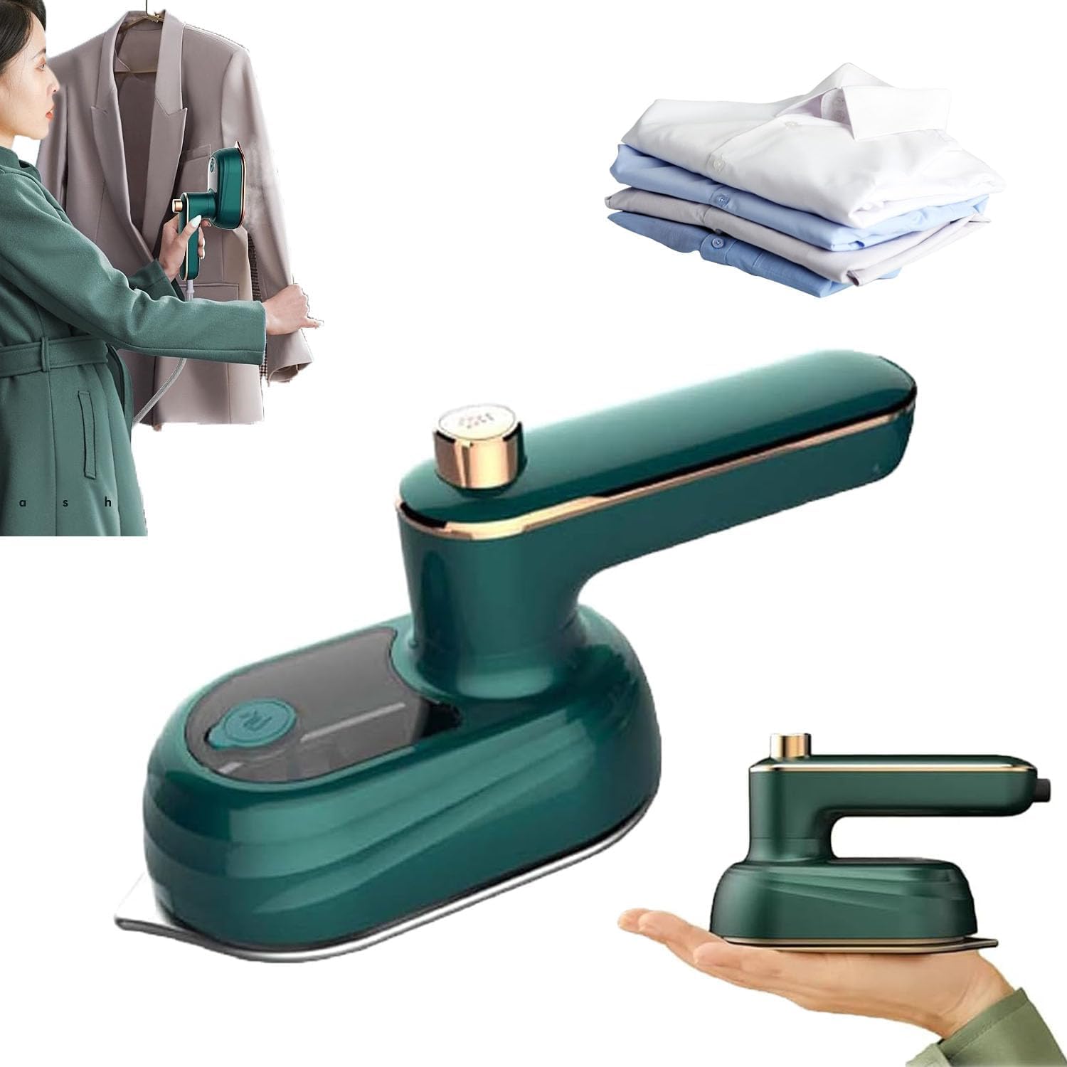 Dodorado Steam Iron, Peachloft Steamer, Portable Steamer for Clothes Travel, Household Handheld Portable Garment Steamer, Travel Size Clothes Steamers, Handheld Portable Iron, Rapid Heating (White)