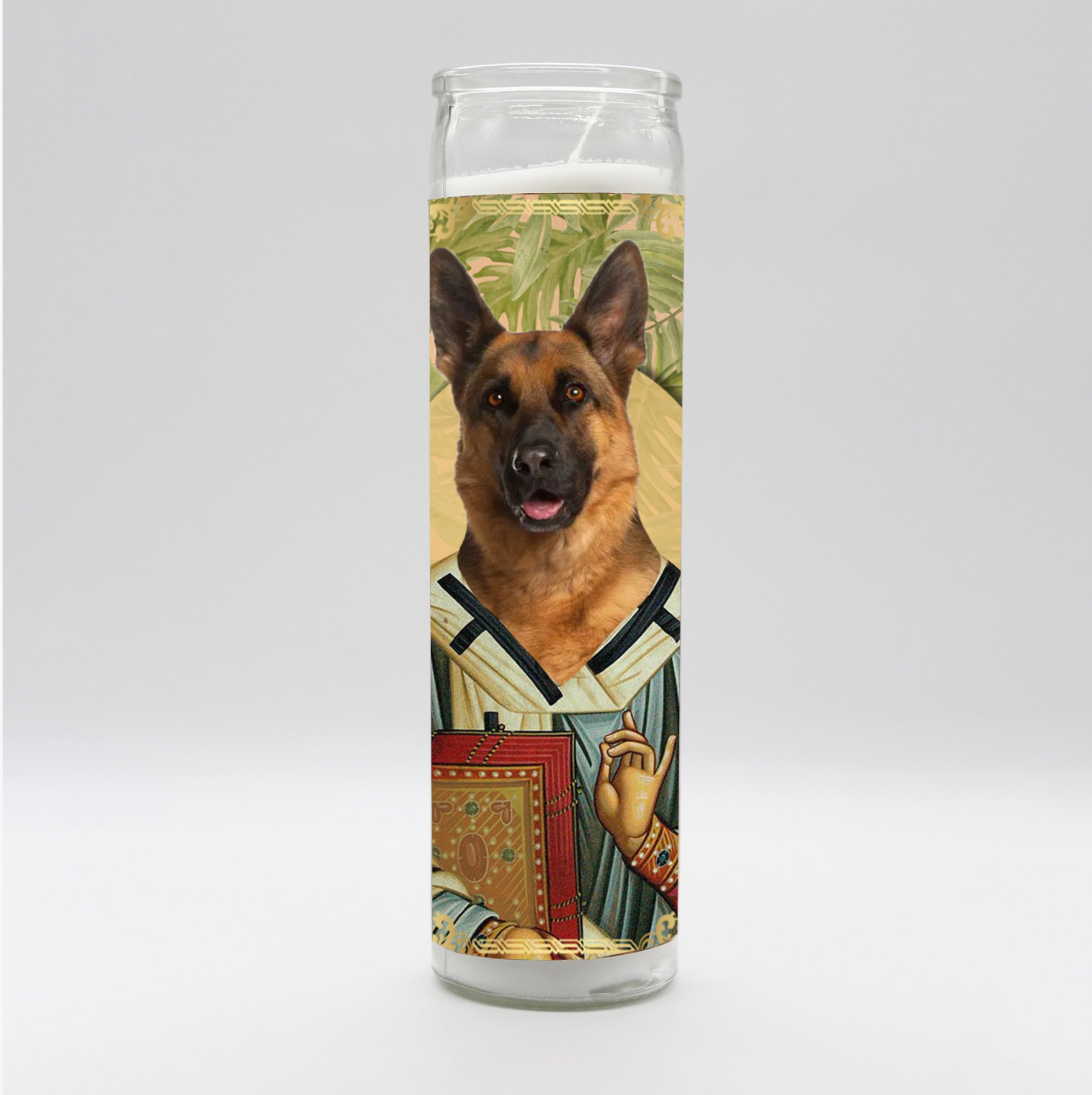 Saint German Shepherd Dog Candle by BOBBYK