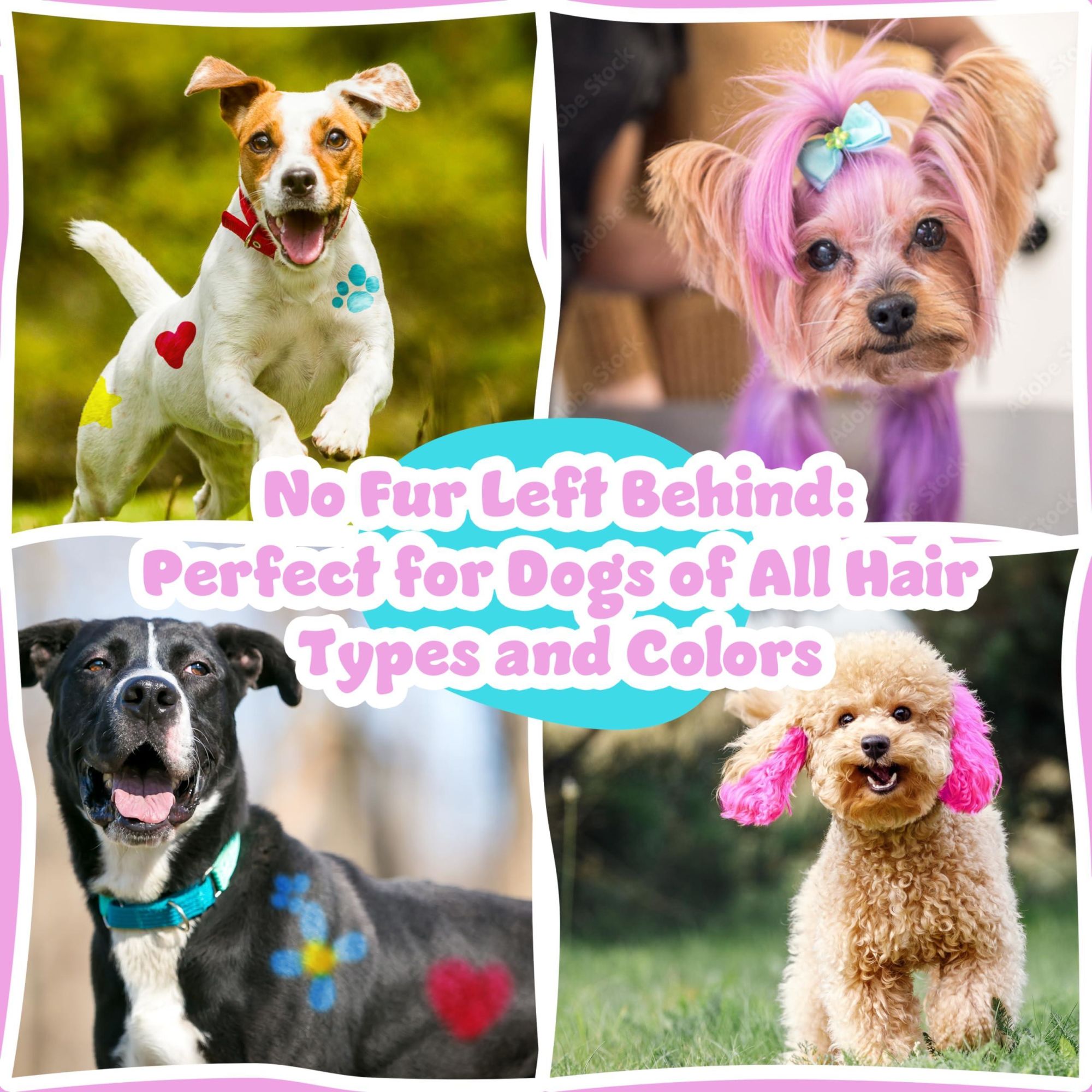 Dog Hair Dye 8 Color Dog Safe Hair Dye Non Toxic & Temporary Pet Hair Dye for Dogs