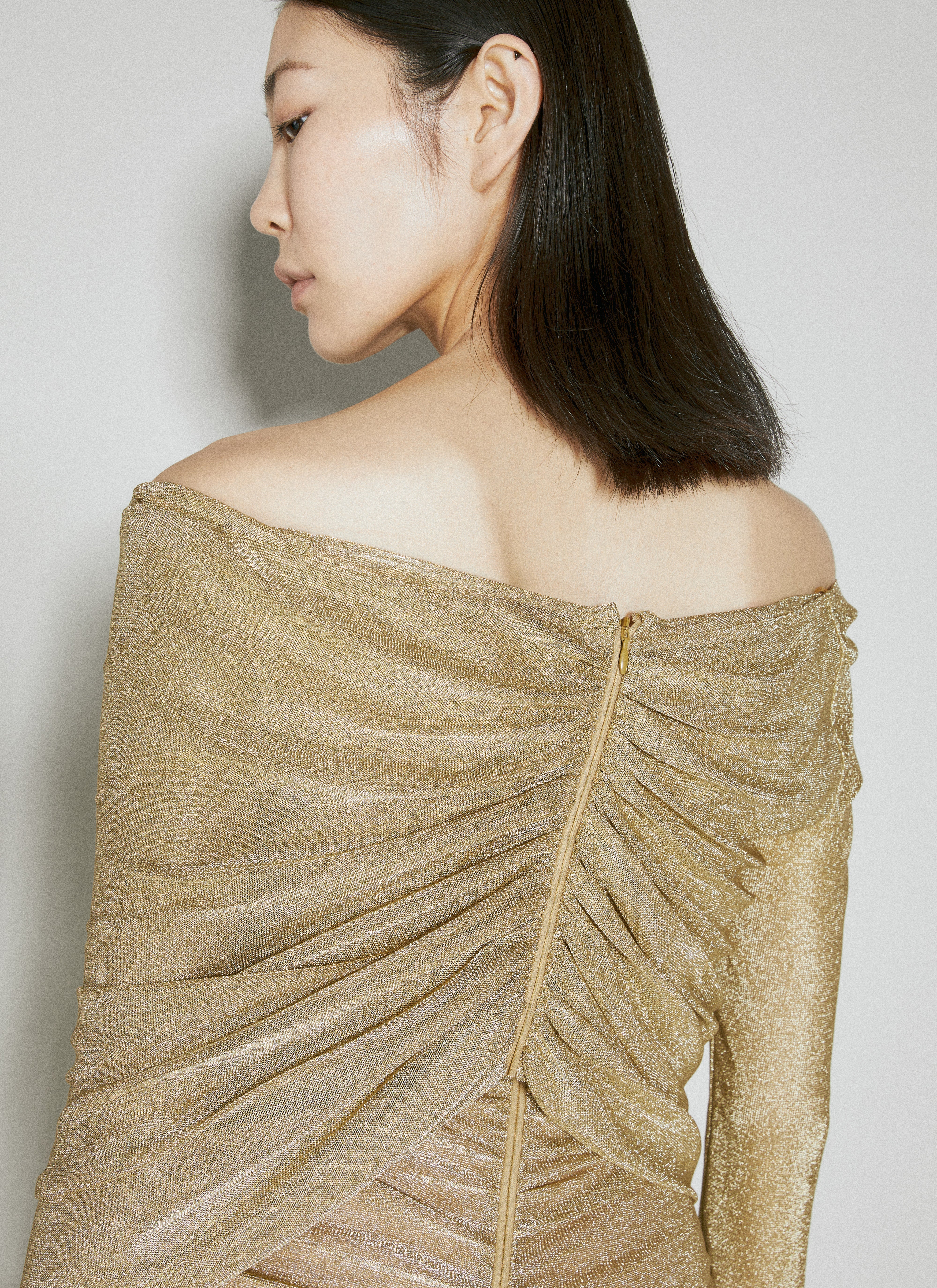 Dolce & Gabbana Women Lurex Mesh Midi Dress