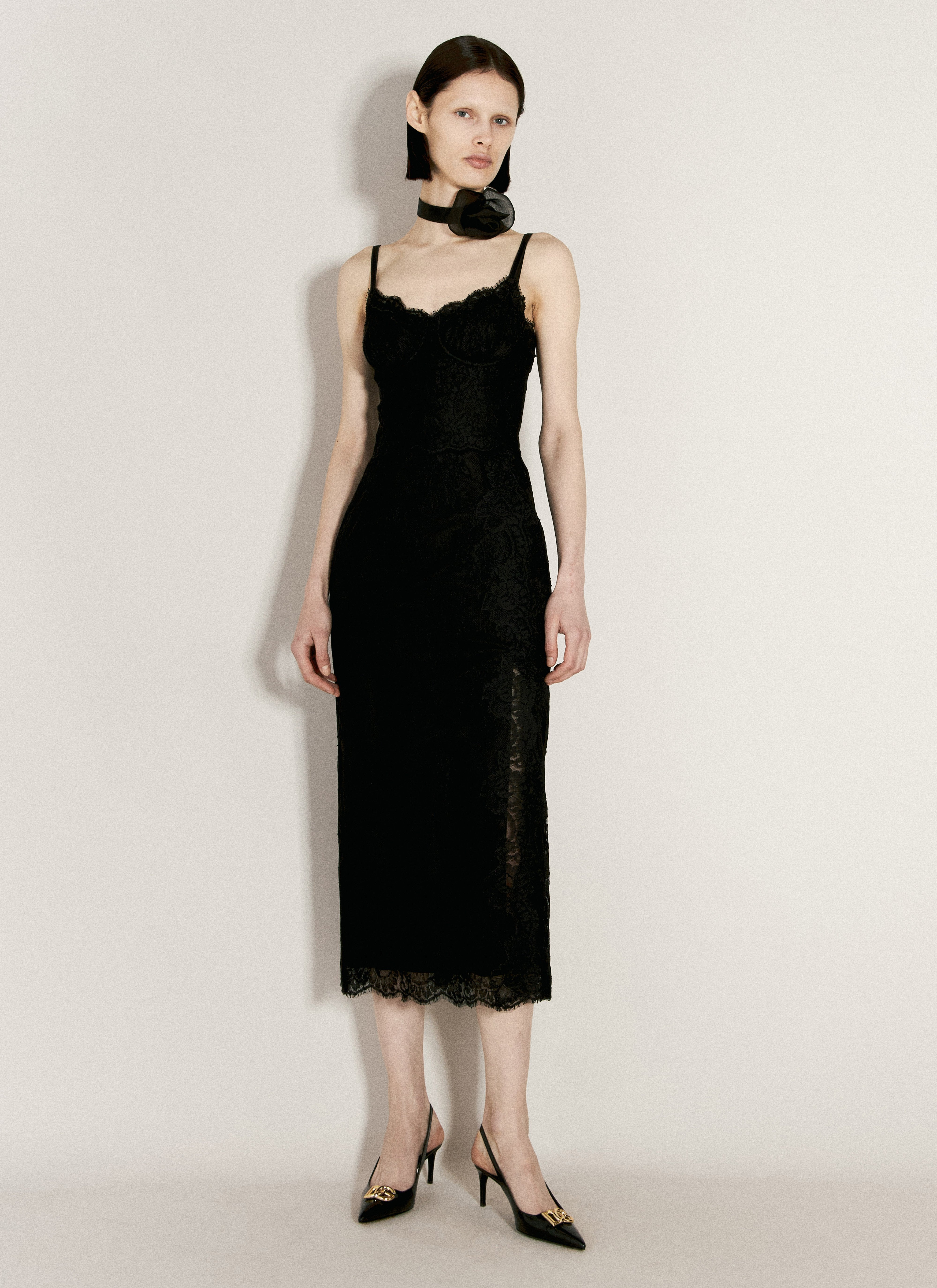 Dolce & Gabbana Women Lace Slip Dress