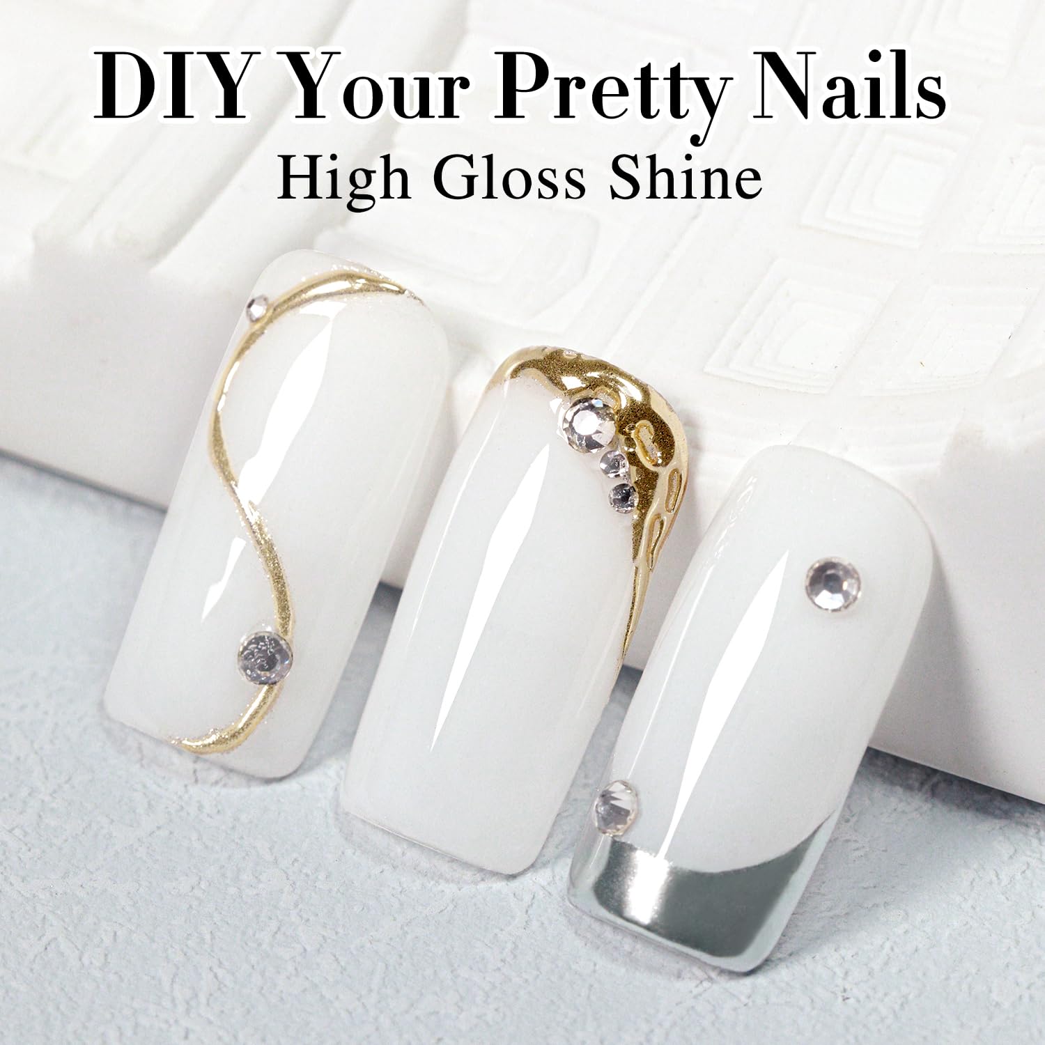 Double Rhythm 15ML Gel Nail Polish Pure Sheer Same Color Same Bottle Soak Off Gel Polish Art Manicure Salon DIY at Home for Women (Milky White-A1075)