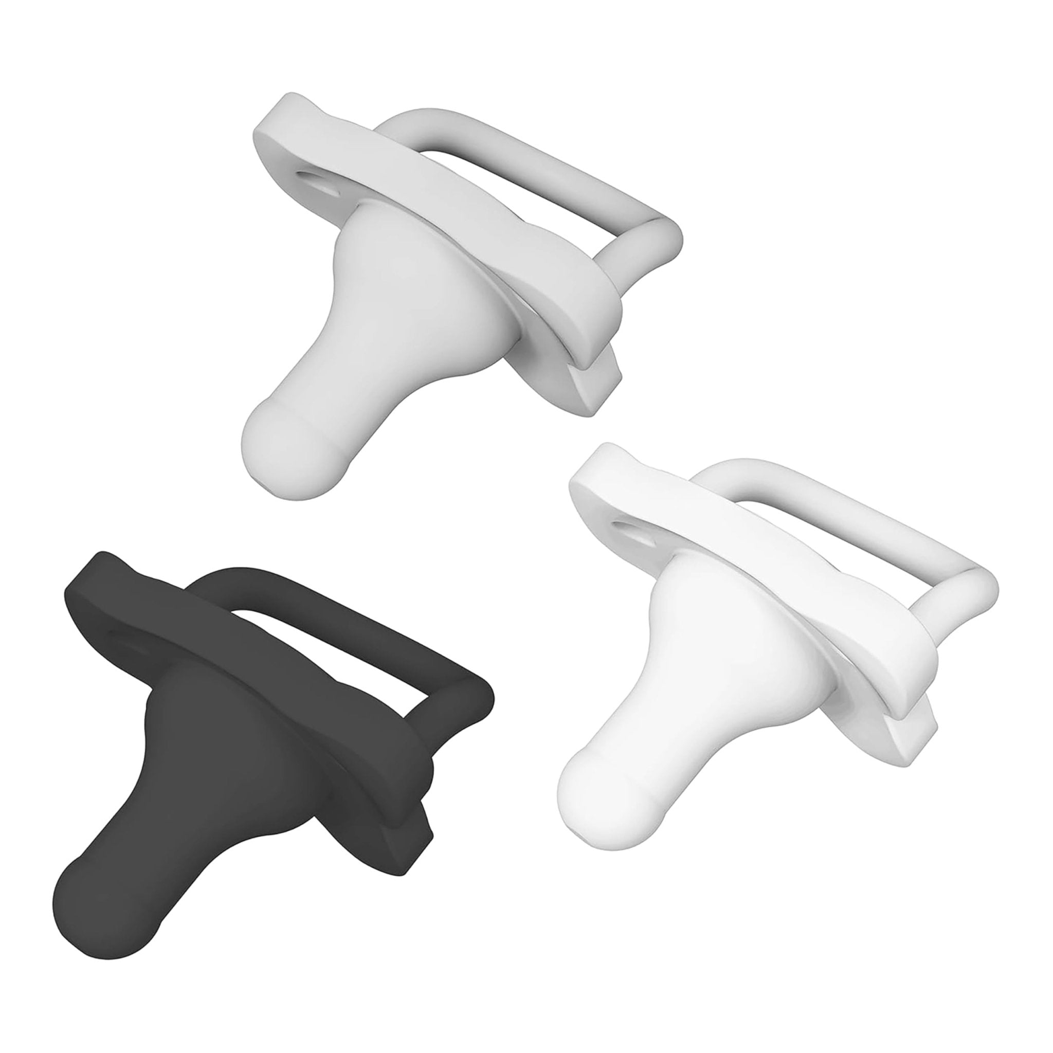 Dr. Brown’s HappyPaci 100% Silicone Pacifier 0-6m, BPA Free, White, Pink, Light Pink 3-Pack