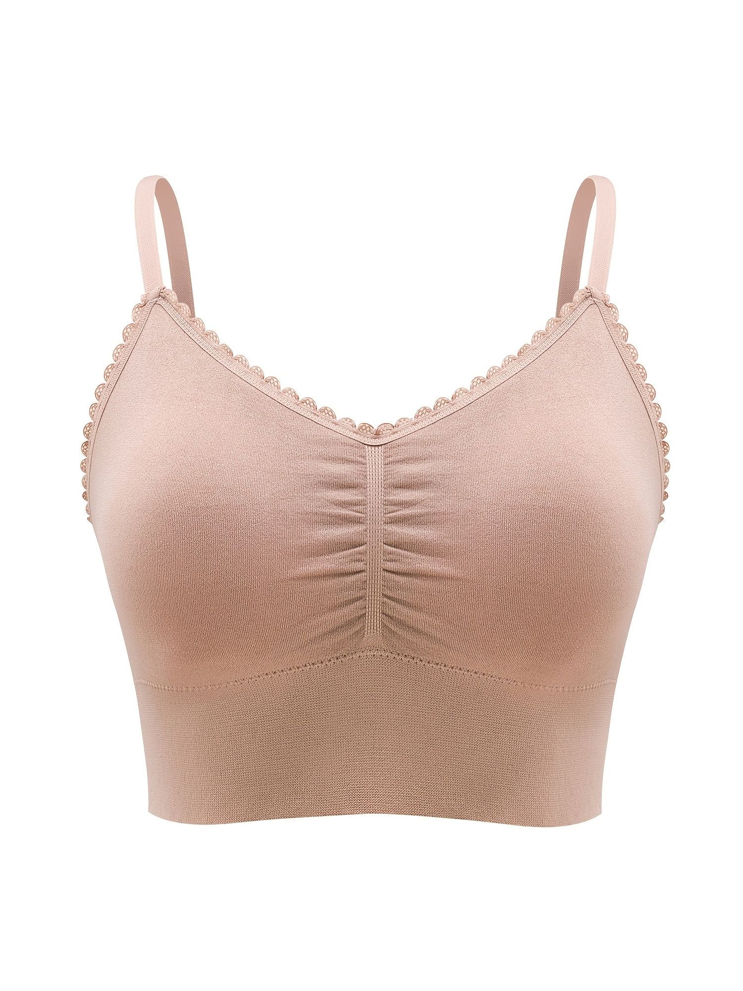 Plus Size Lace Wireless Bras For Women; Low-Impact Activity Sleep Bralette; Comfort Workout Sports Bra; Comfortable Full Coverage; Soft And Breathable Fabric; Women's Lingerie