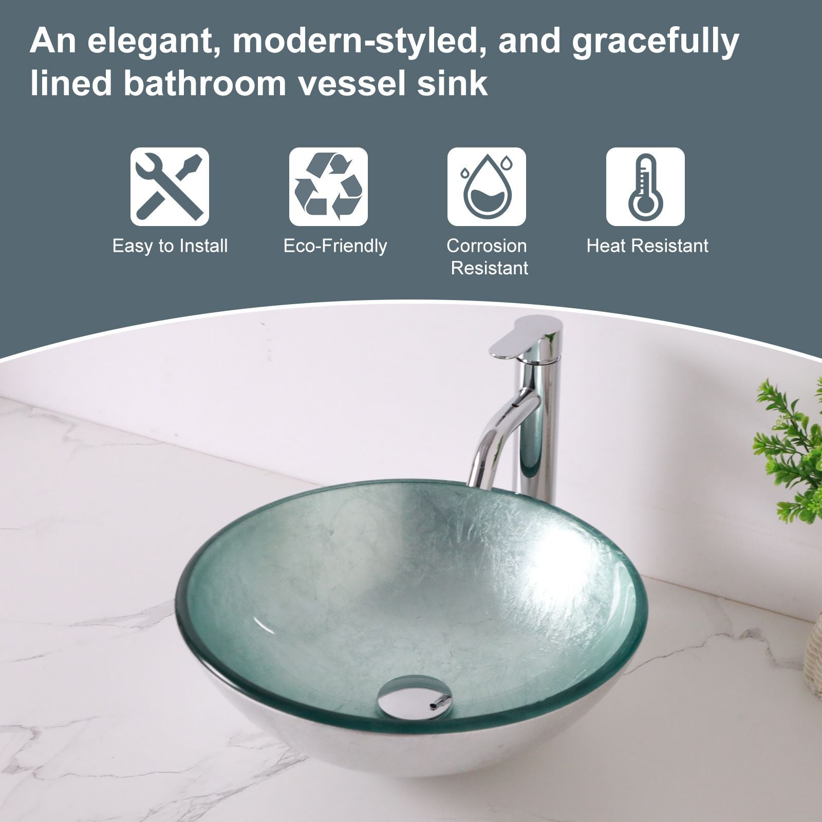 Above Counter Artistic Tempered Glass Bathroom Sink Transparent Counter Top Bathroom Single Bowl Vessel Basin