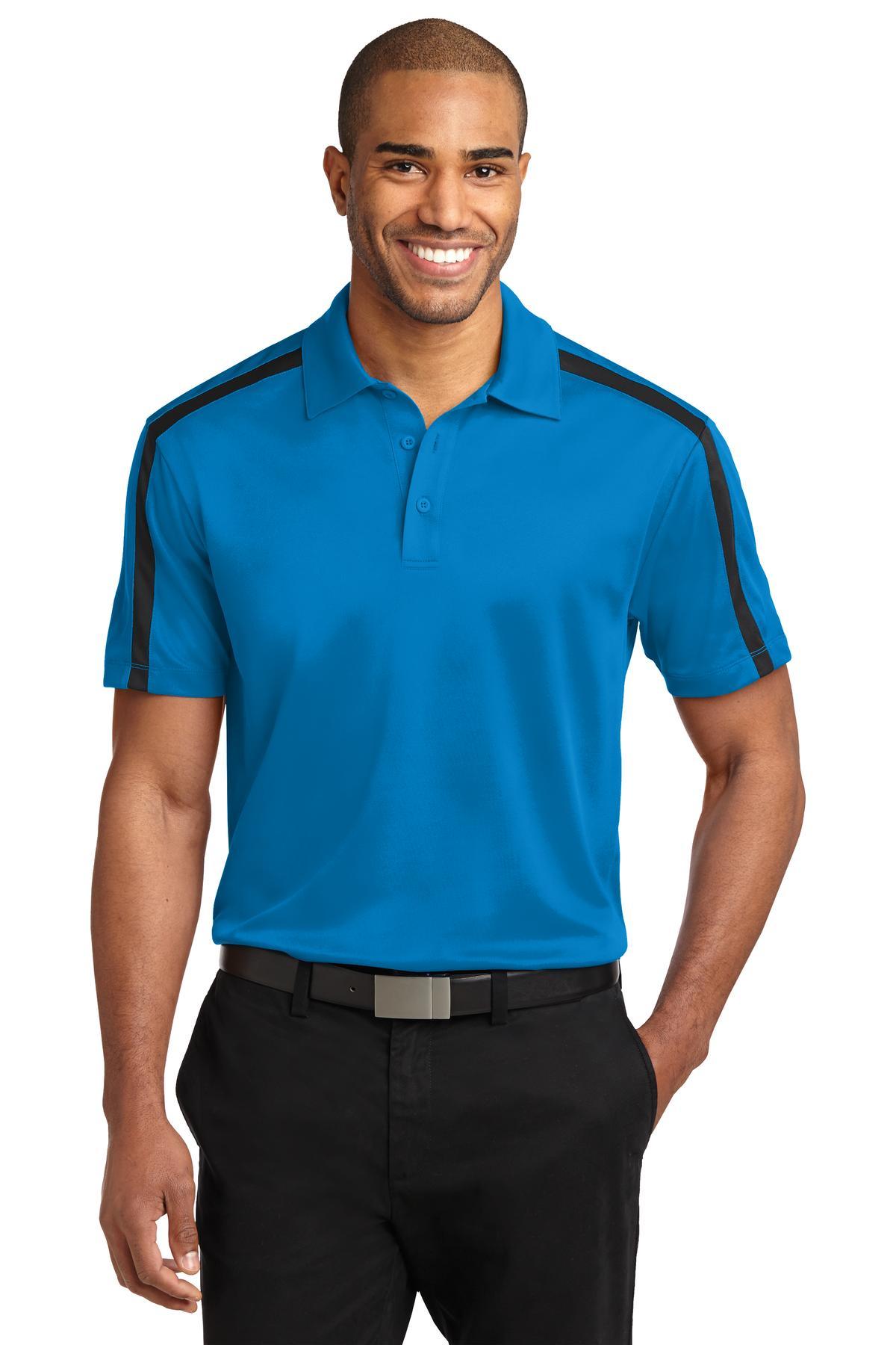Port Authority Silk Touch Performance Colorblock Stripe Polo K547