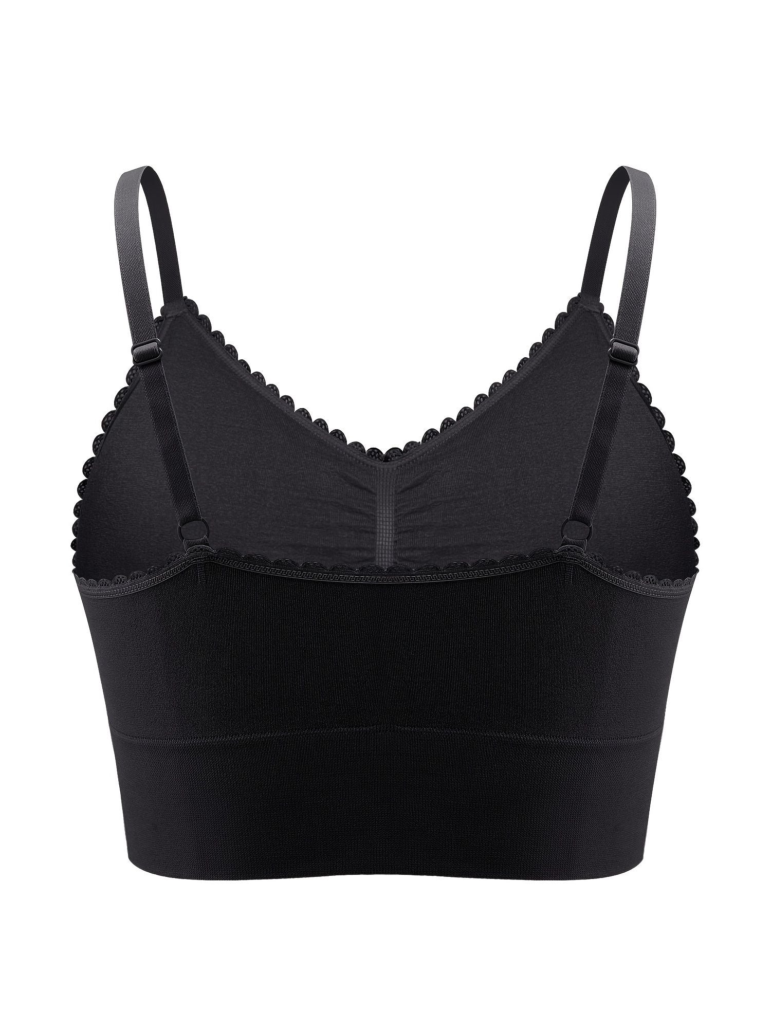 Plus Size Lace Wireless Bras For Women; Low-Impact Activity Sleep Bralette; Comfort Workout Sports Bra; Comfortable Full Coverage; Soft And Breathable Fabric; Women's Lingerie