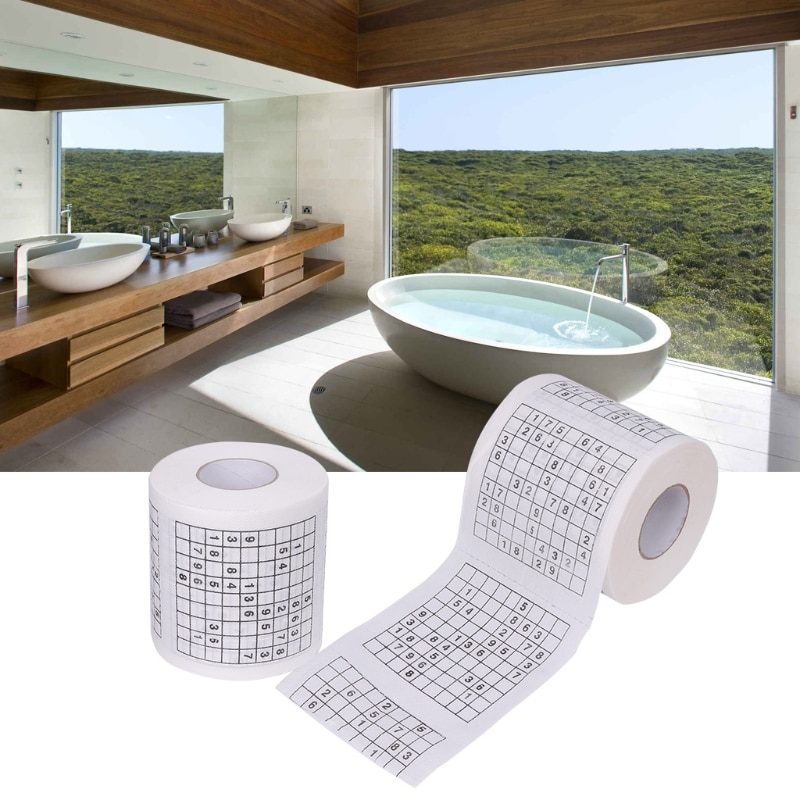 Durable Sudoku Su Printed Tissue Paper Toilet Roll Paper Good Puzzle Game