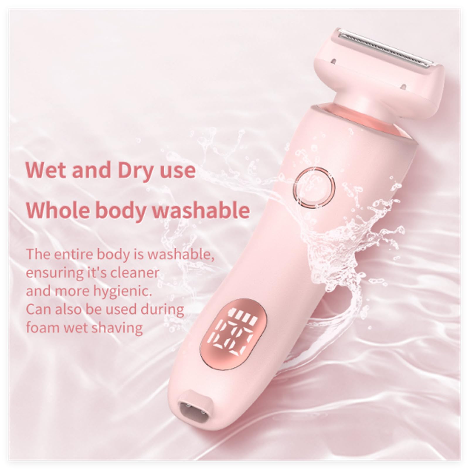 Dusk Collection Razor, Razors for Teens Girls Beginners, Smooth Shave Pro, Electrics Razors for Woman, Electric Shavers for Women, 2 in 1 Wet & Dry Electric Waterproof Razor, Removable Head (Blue)