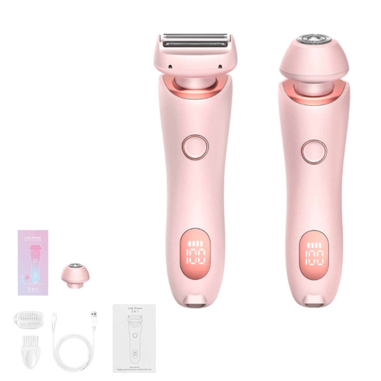 Dusk Collection Razor, Razors for Teens Girls Beginners, Smooth Shave Pro, Electrics Razors for Woman, Electric Shavers for Women, 2 in 1 Wet & Dry Electric Waterproof Razor, Removable Head (Blue)