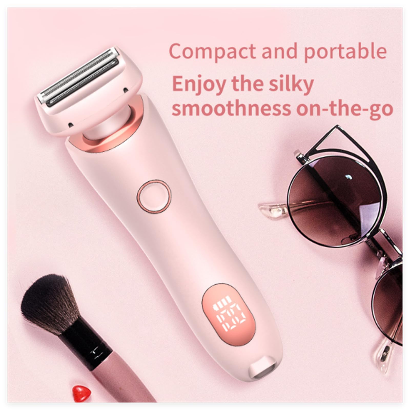 Dusk Collection Razor, Razors for Teens Girls Beginners, Smooth Shave Pro, Electrics Razors for Woman, Electric Shavers for Women, 2 in 1 Wet & Dry Electric Waterproof Razor, Removable Head (Blue)