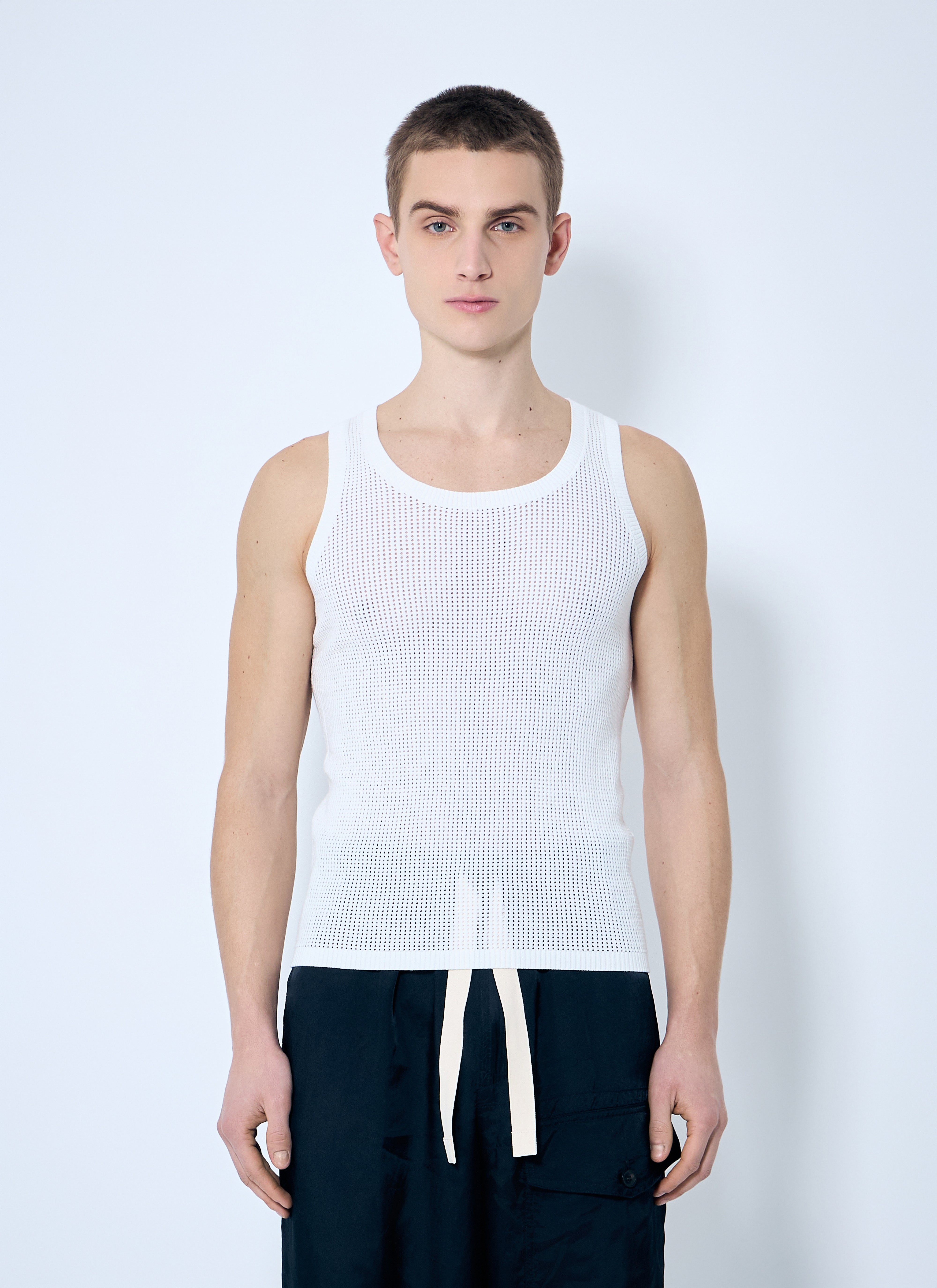 Dries Van Noten Men Merit Knit Tank Top