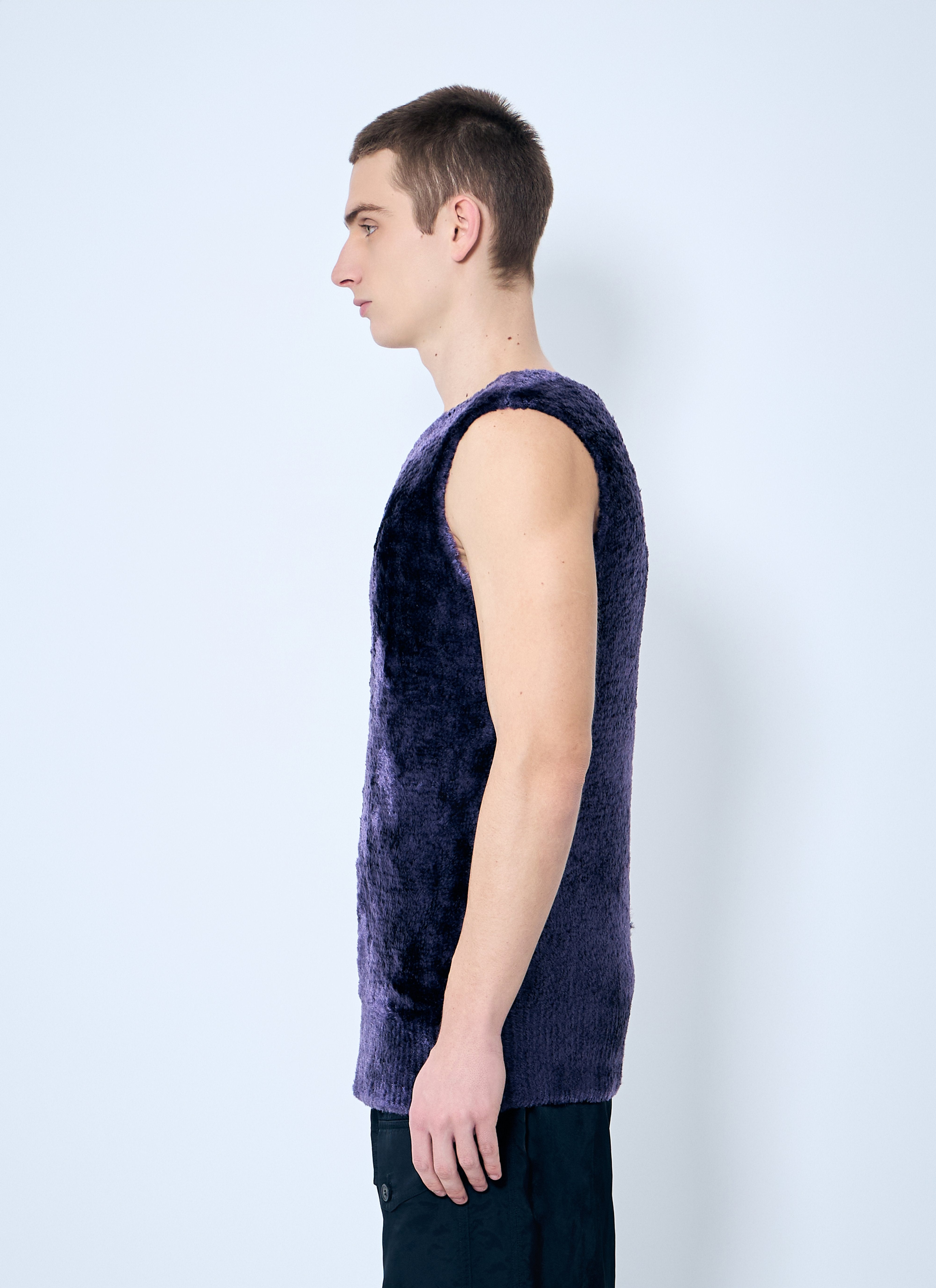 Dries Van Noten Men Fluffy Knit Top