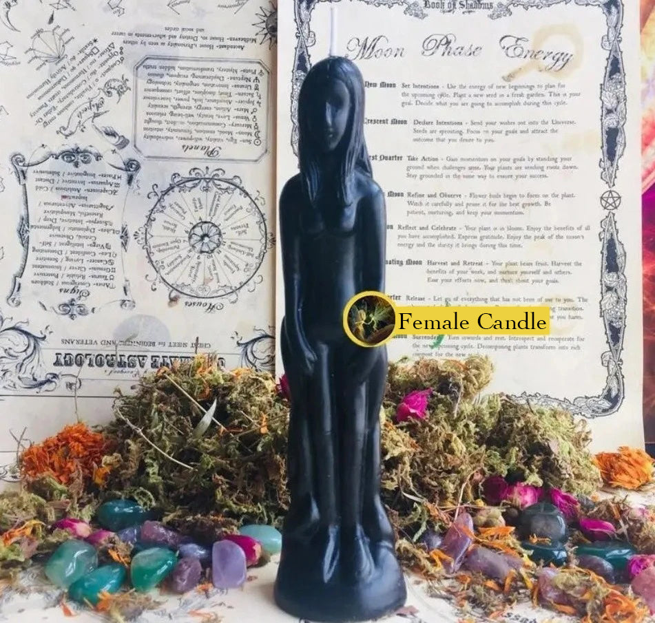 Female and Male Figurine Candles