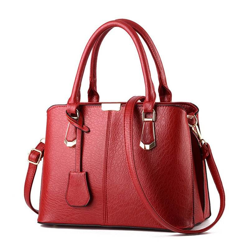 Solid Color Fashion Women Handbag Large Capacity