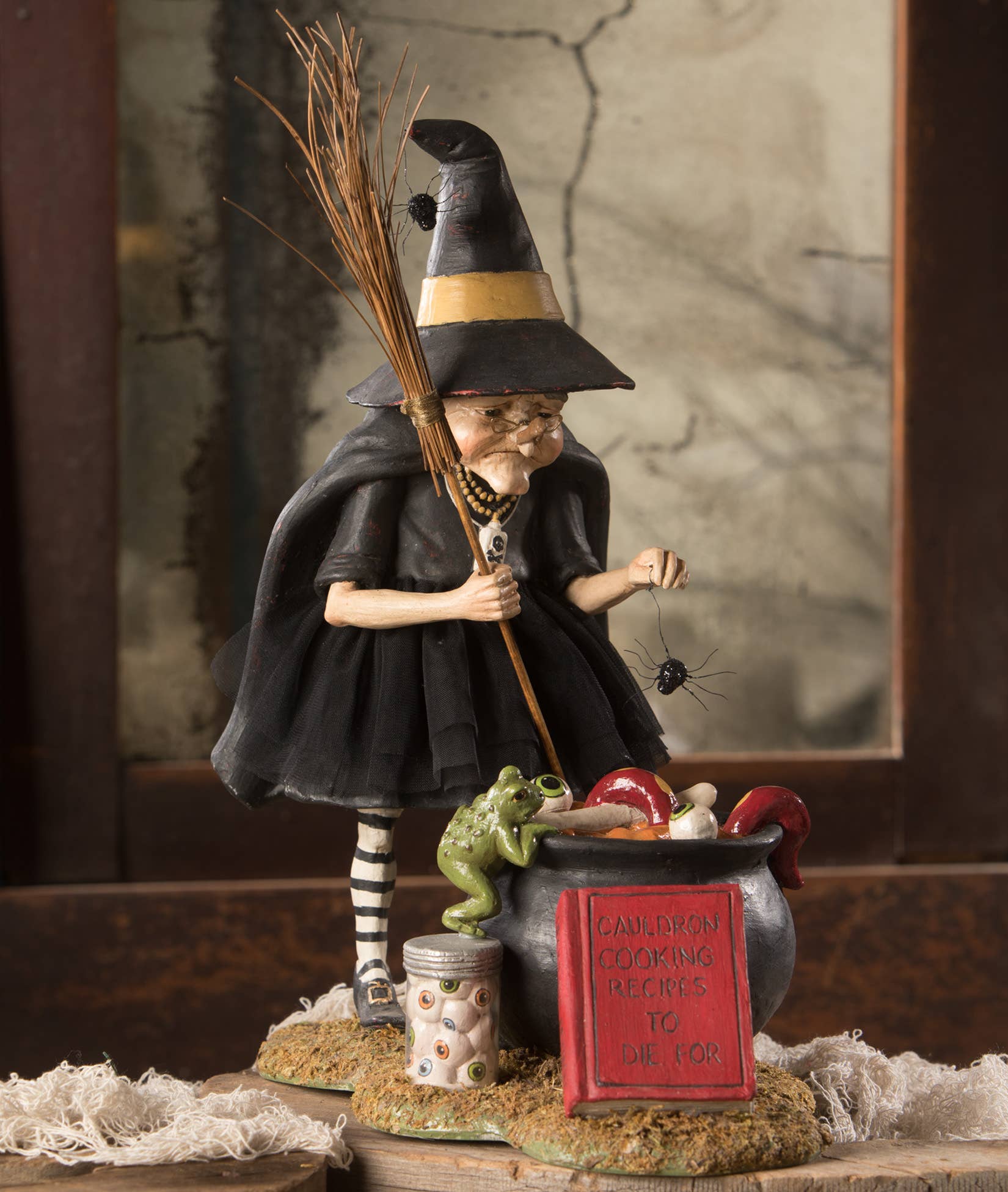 Cauldron Cooking Witch by Bethany Lowe Designs