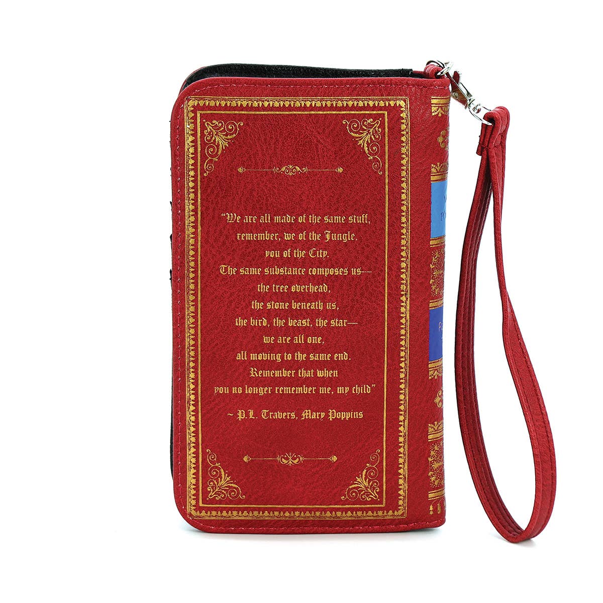 Mary Poppins Book Wallet Wristlet - RED