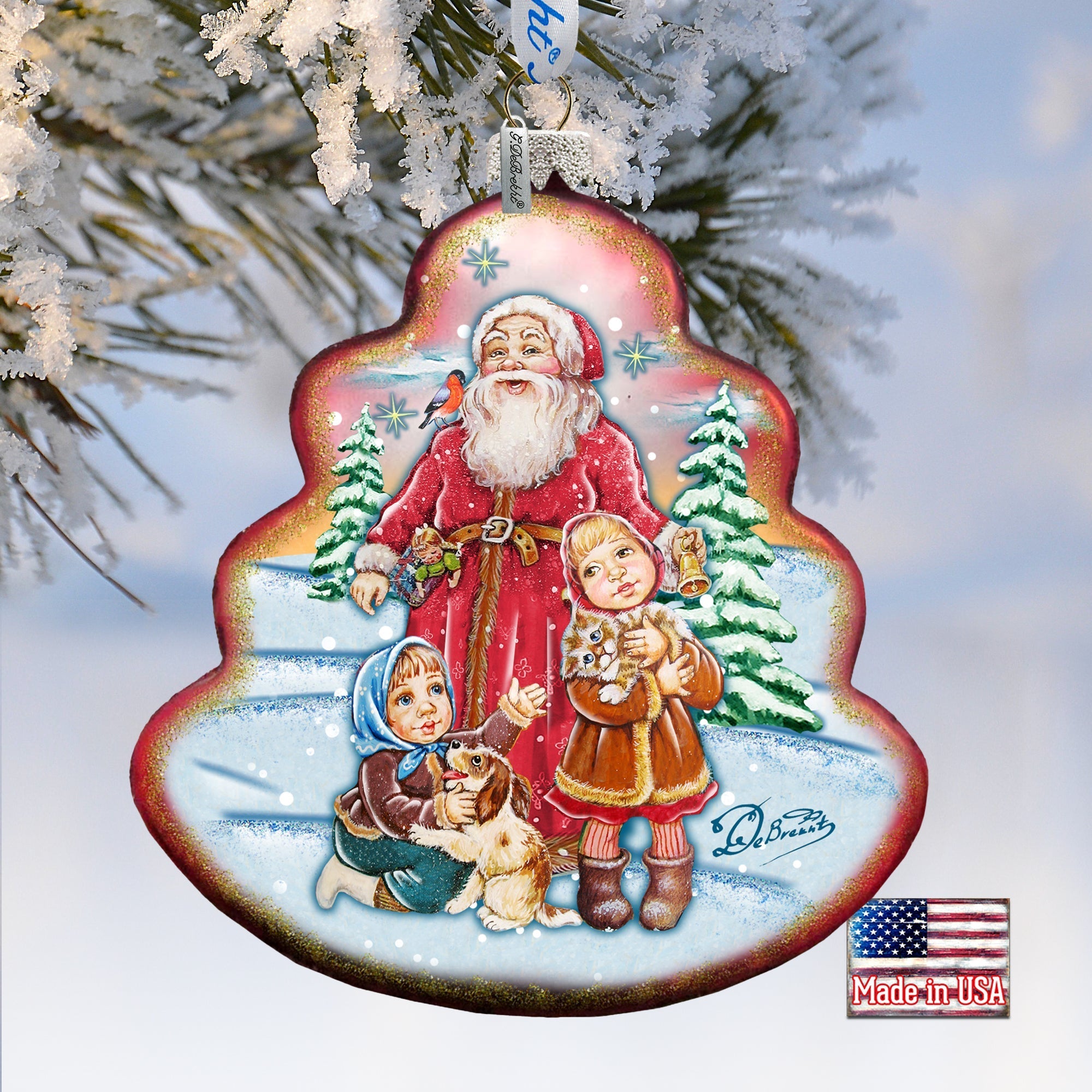 Time to Share Tree Glass Ornament by G. DeBrekht - Christmas Decor - 762-005