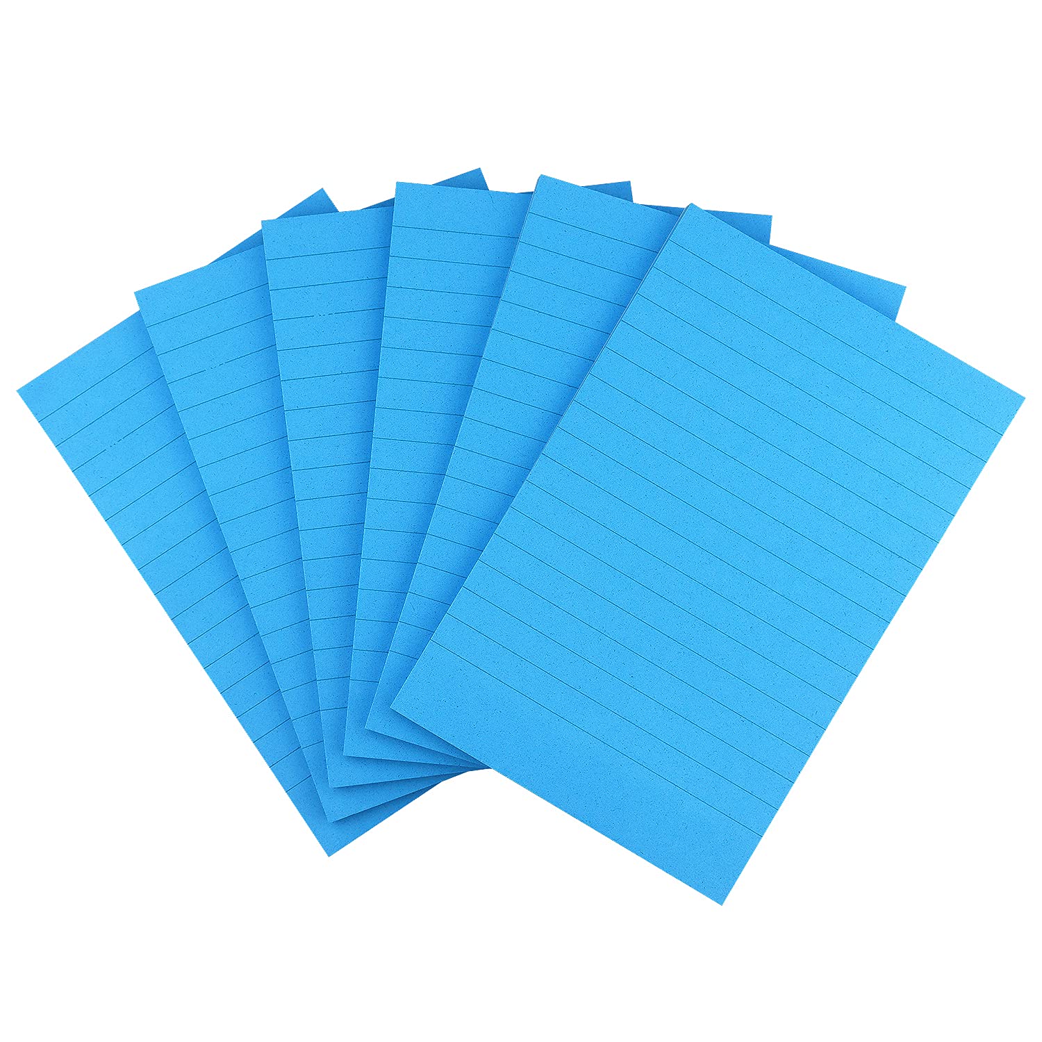 Early Buy 6 Pads Lined Sticky Notes with Lines 4x6 Self-Stick Notes Bright Color Sticky Notes, 45 Sheets/Pad (Yellow)