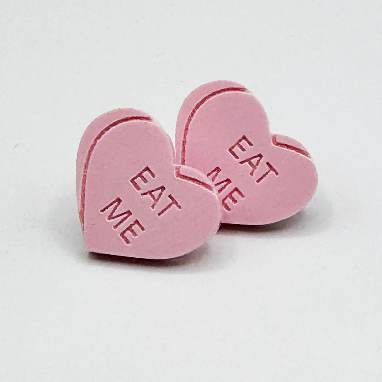 Heart Candy EAT ME Studs (Multicolor) by BOBBYK
