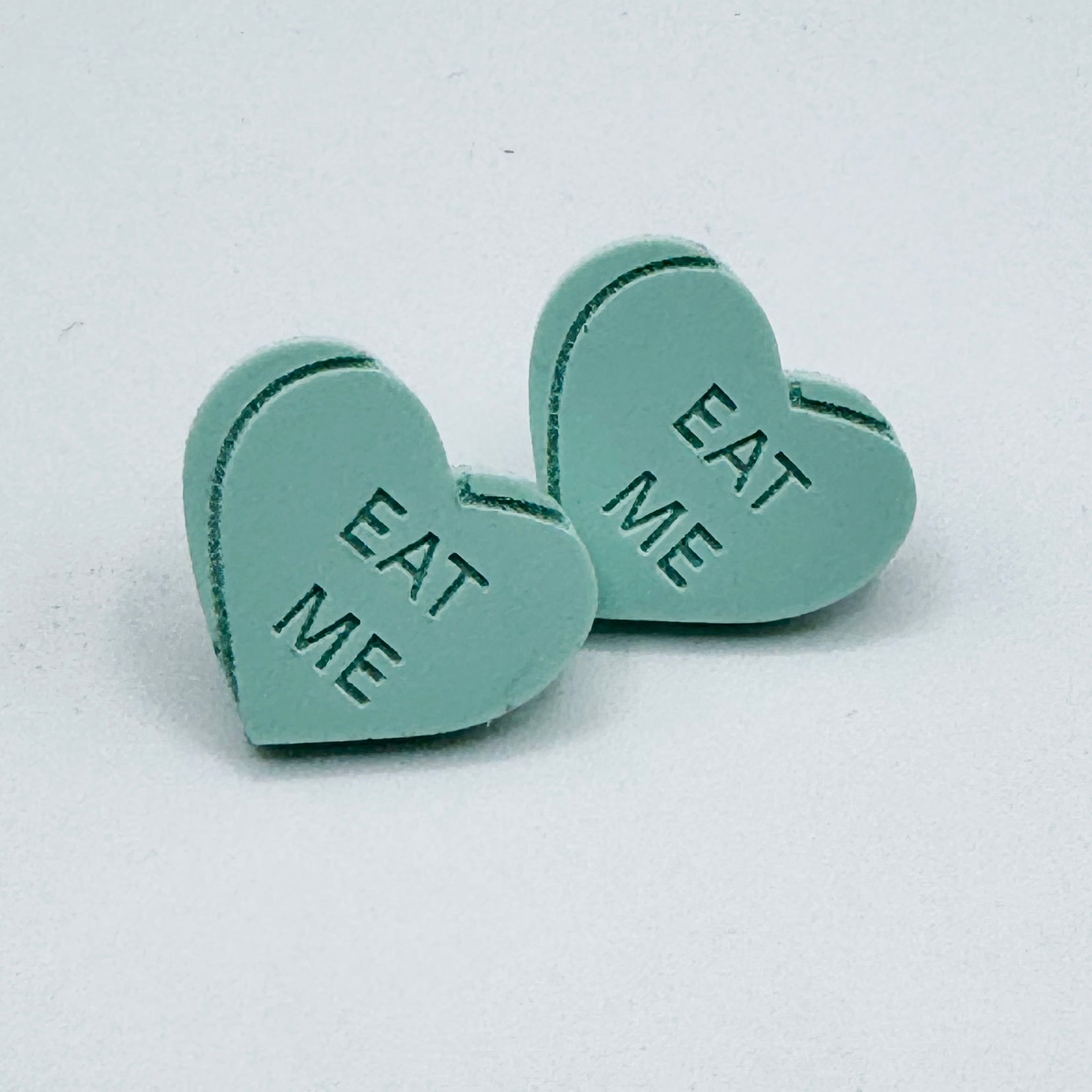 Heart Candy EAT ME Studs (Multicolor) by BOBBYK