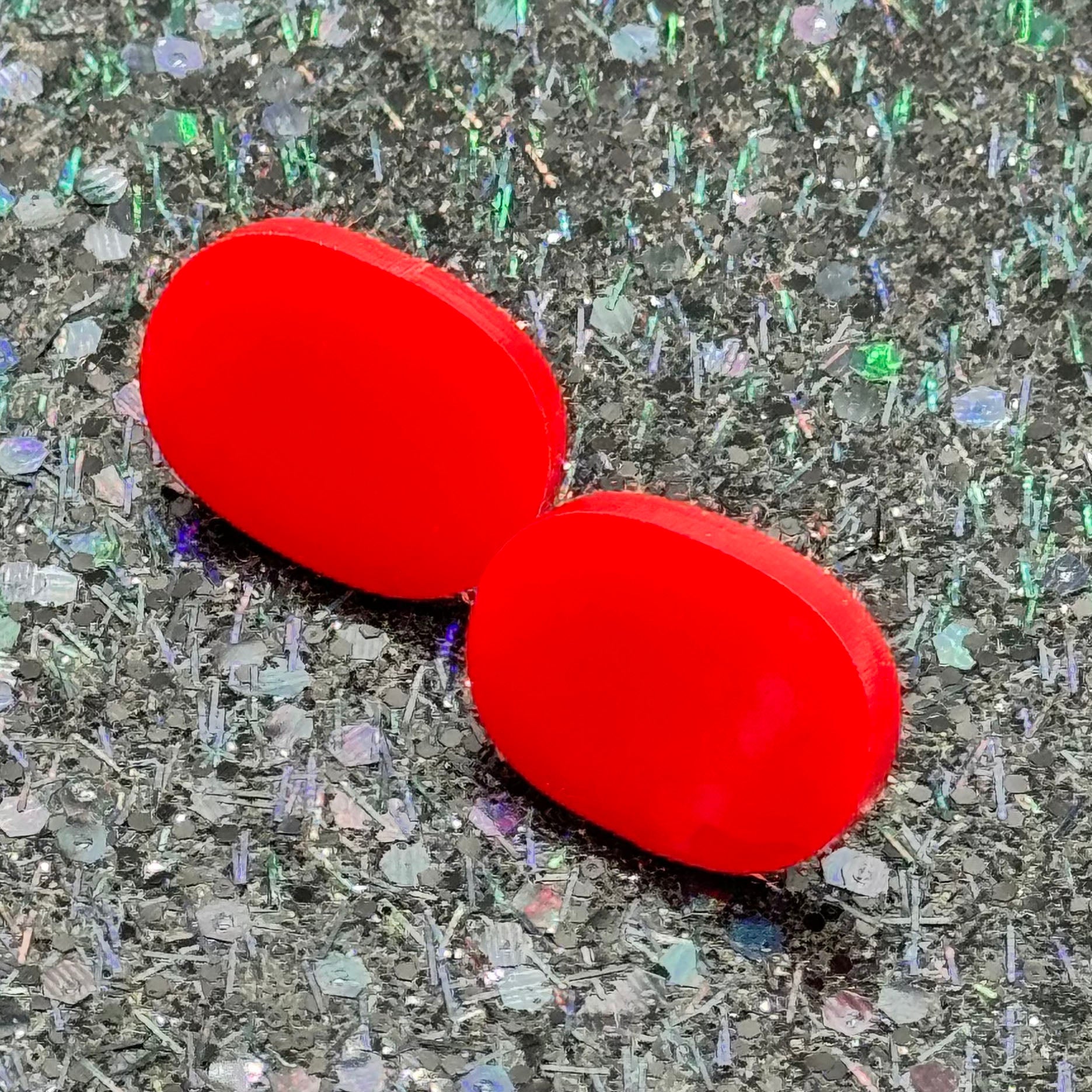 Oval Stud Earrings by BOBBYK