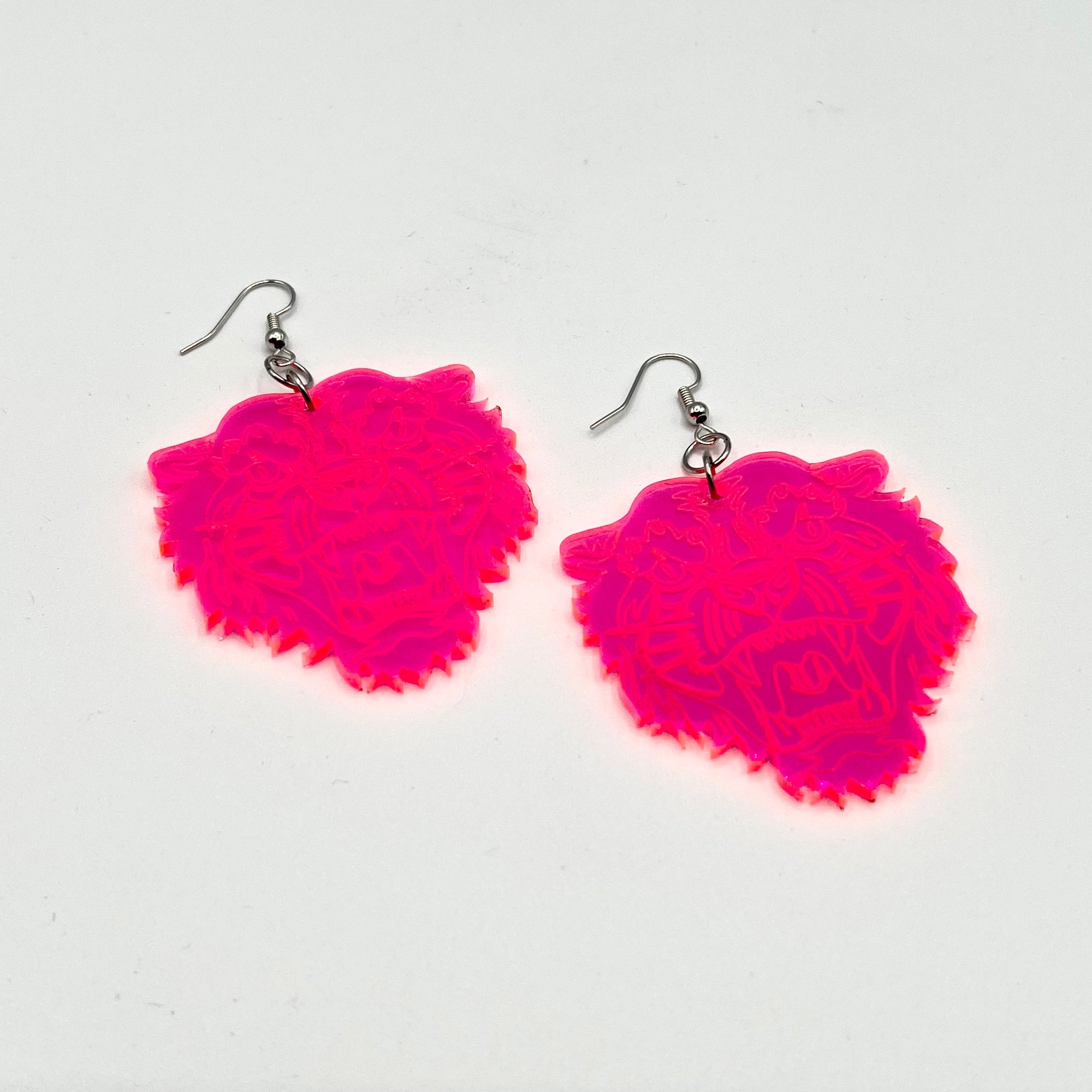 Translucent Tiger Earrings by BOBBYK
