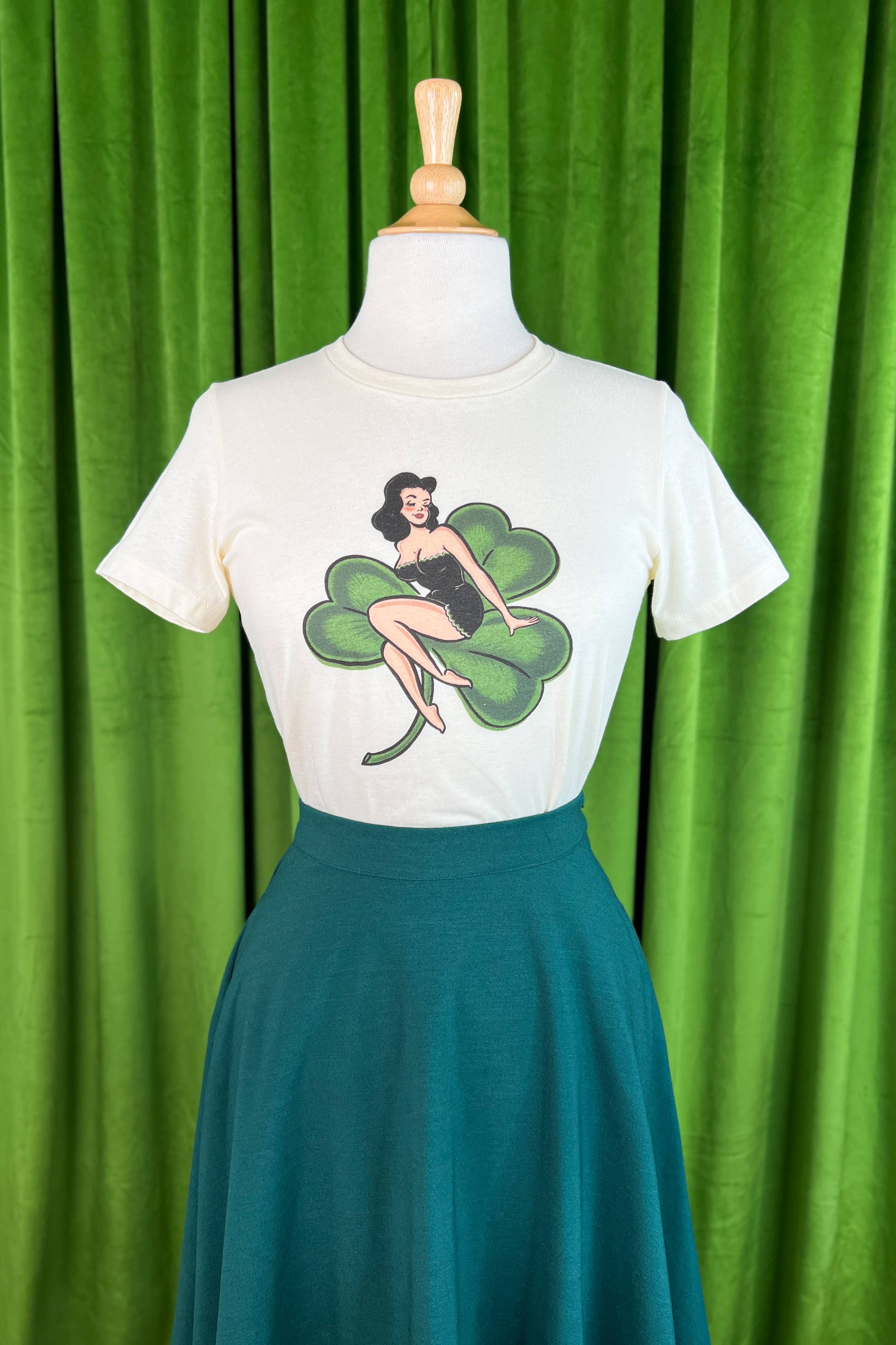 St. Pat Tee in Ivory by Mischief Made