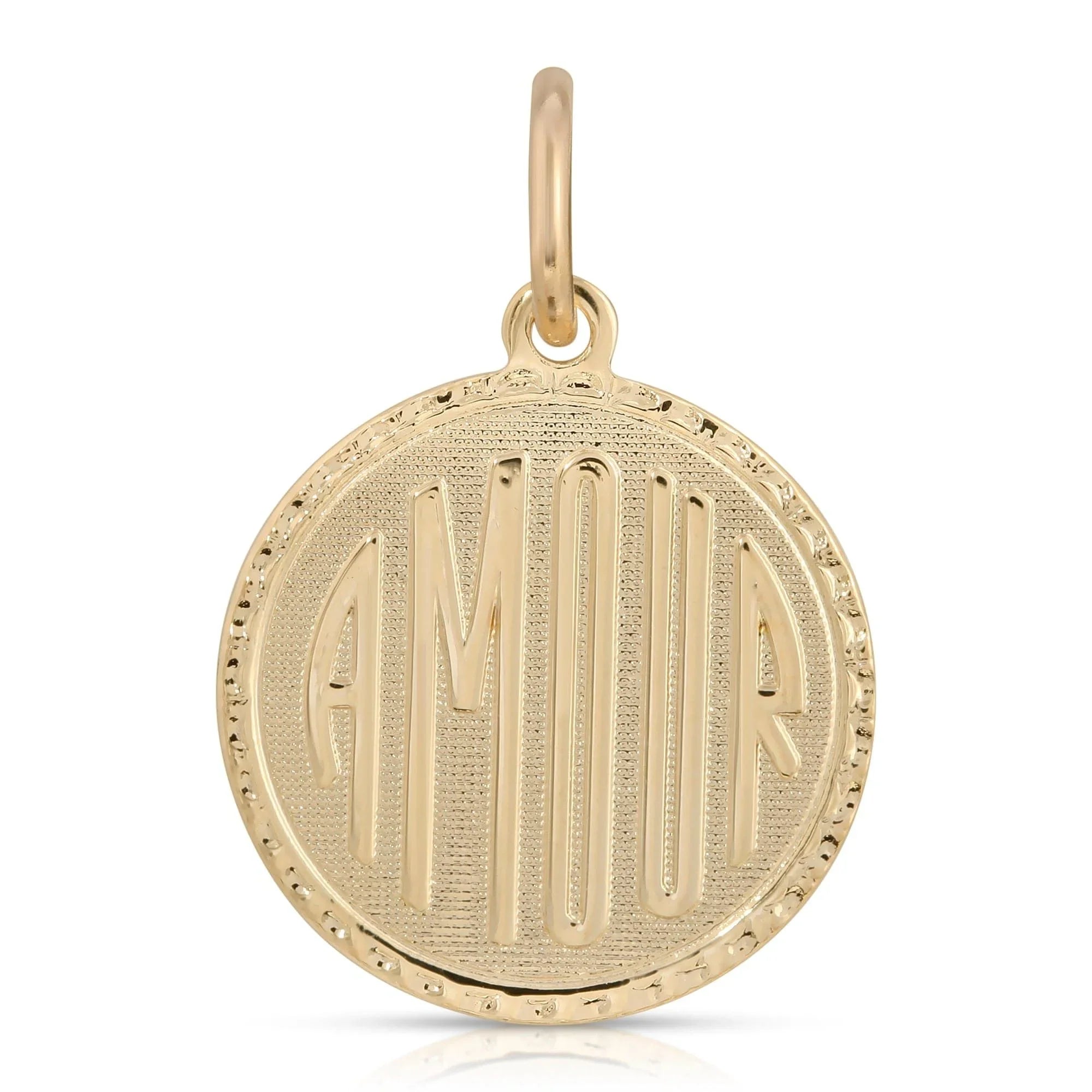 Gold Amour pendant from the Anabelle Charm collection, perfect for an elegant look