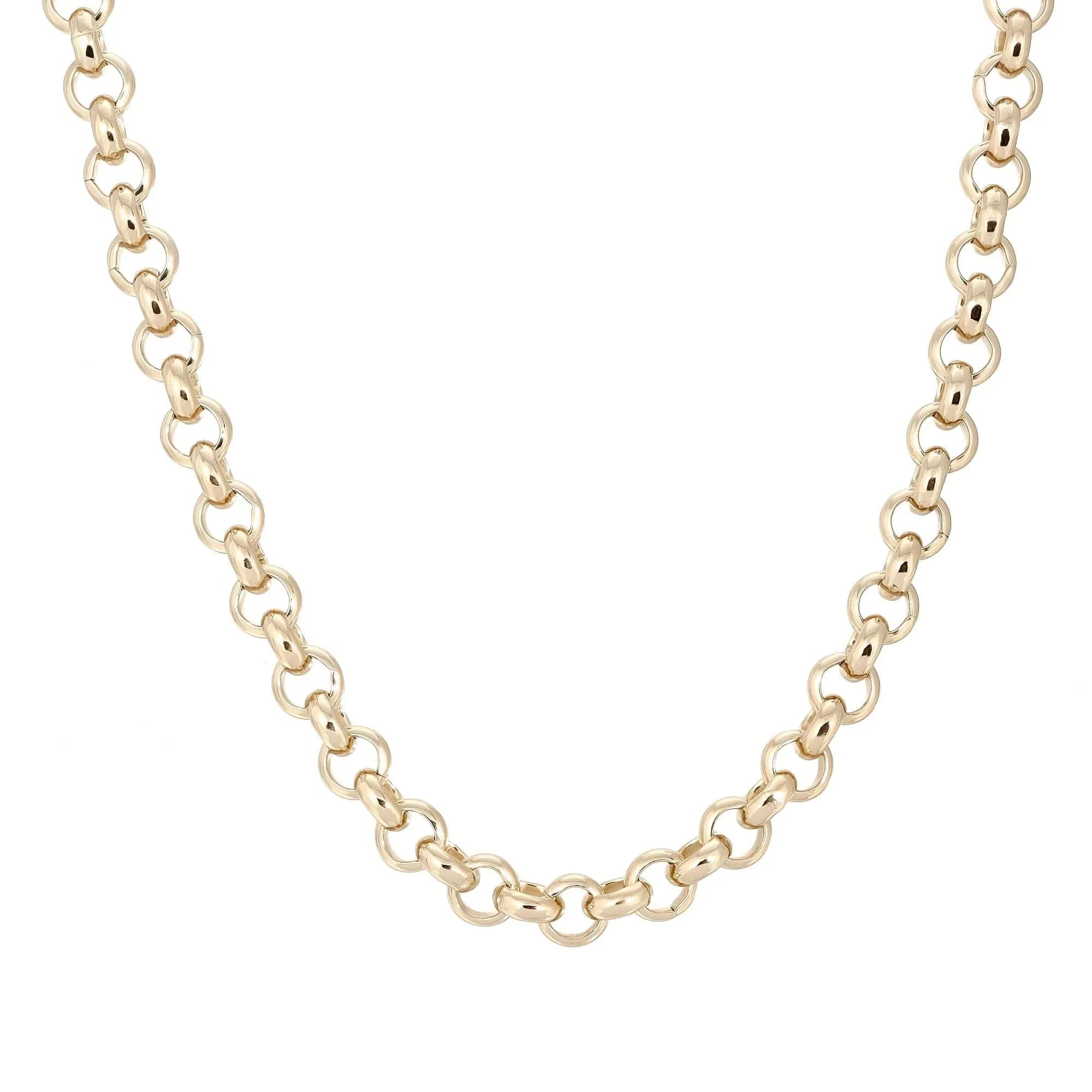 Gold Rolo Chain from Men’s Royal Necklace looks sleek and stylish