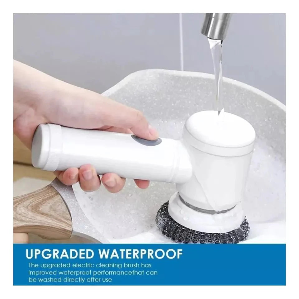 Electric Cleaning Brush, Electric Spin Scrubber with 5 Brush Heads, for Cleaning