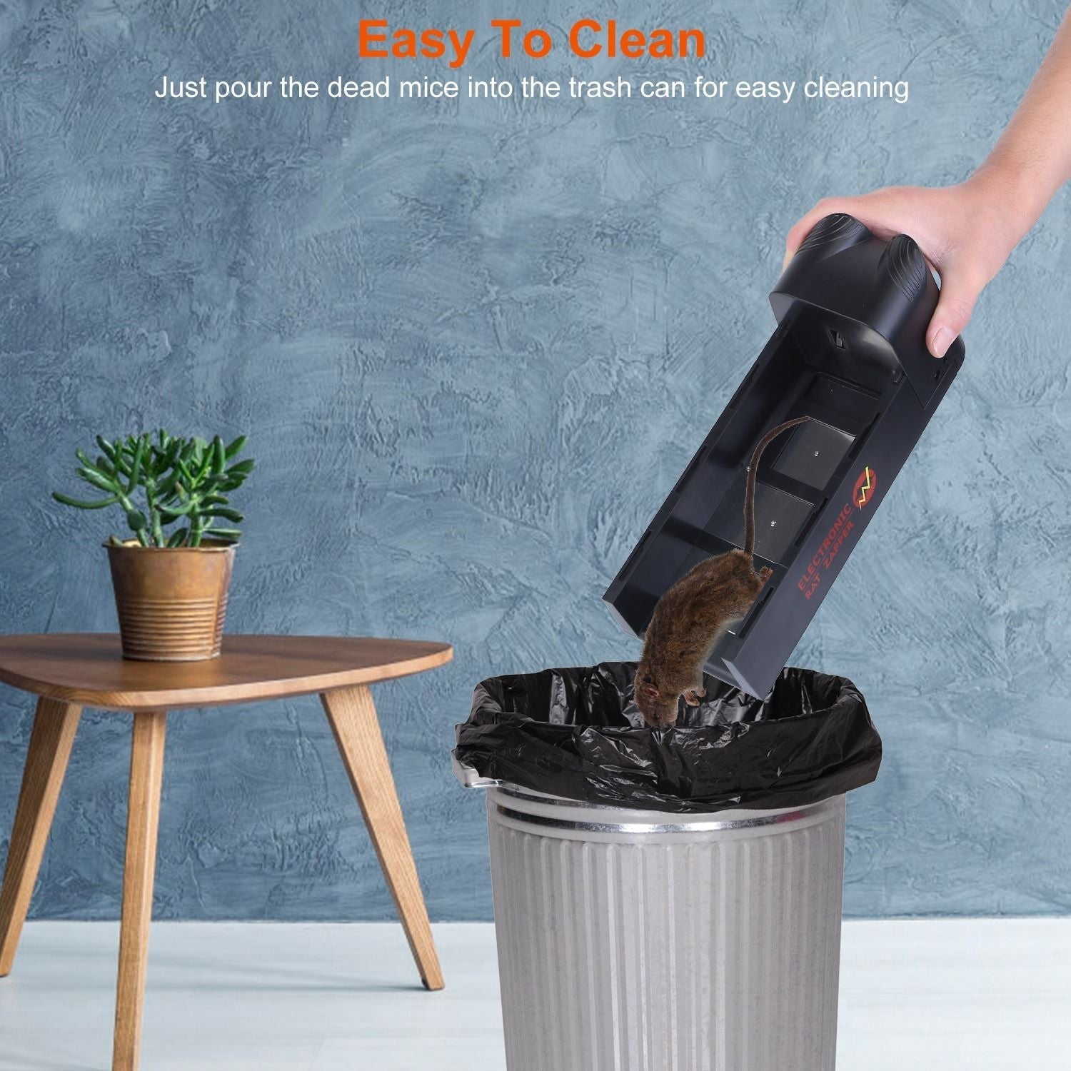 Electric Rat Trap Reusable Mice Trap Rodent Zapper Indoor Pest Control Rechargeable Shock Mice Killer with 1800V High Voltage for Home