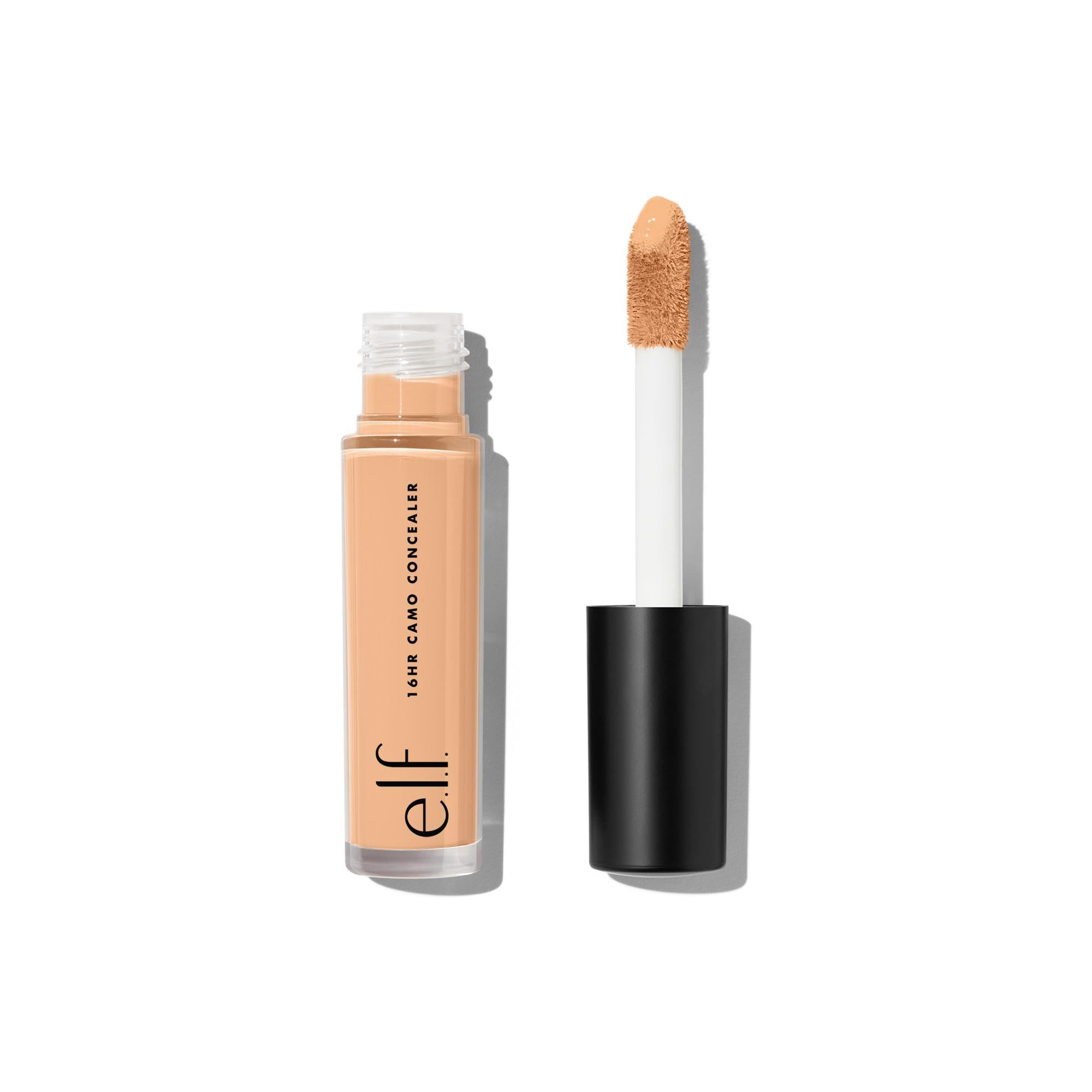 e.l.f. 16HR Camo Concealer, Full Coverage, Highly Pigmented Concealer With Matte Finish, Crease-proof, Vegan & Cruelty-Free, Light Ivory, 0.203 Fl Oz