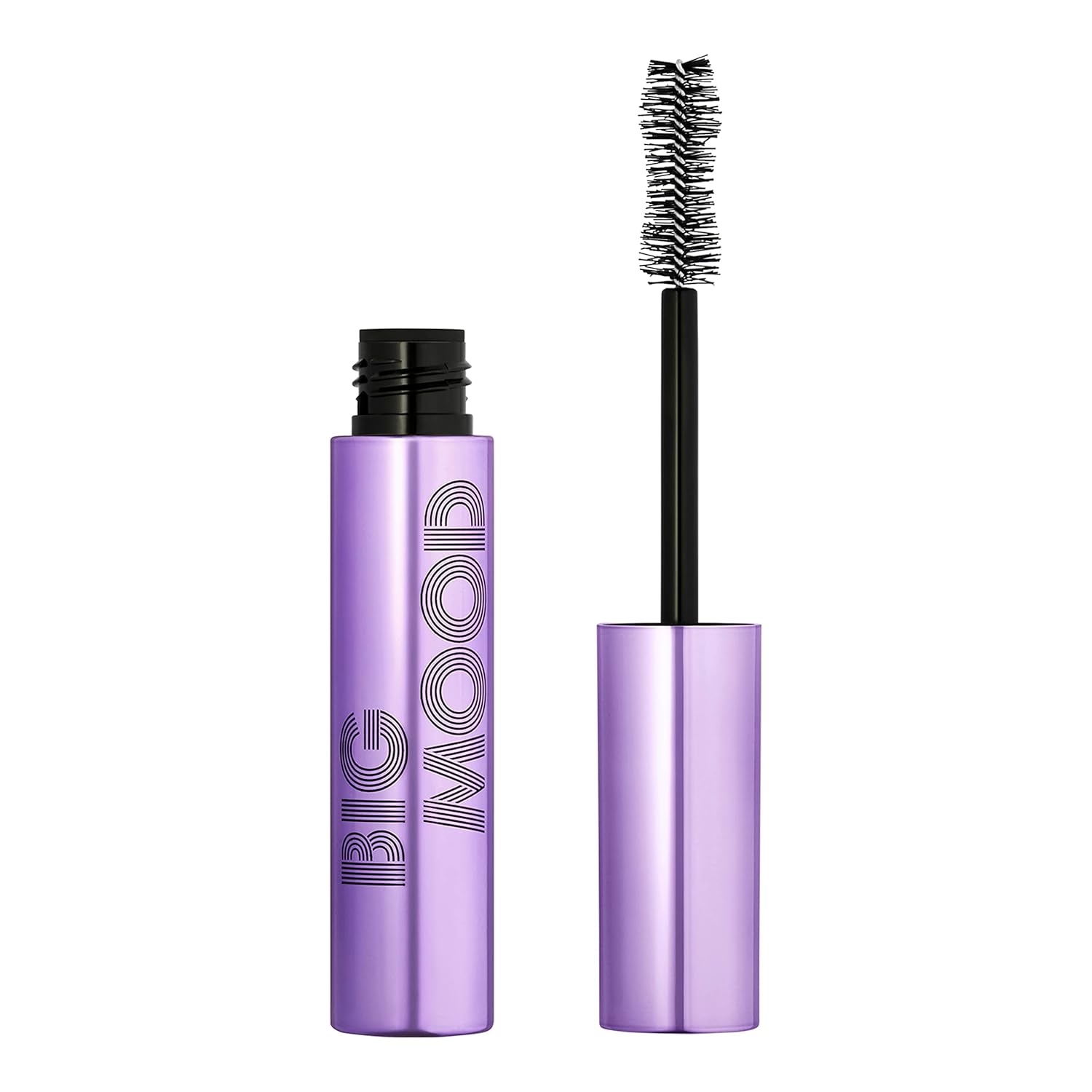 e.l.f. Big Mood Mascara, Instantly Creates Long-Lasting, Bold & Lifted, Voluminous Lashes, Infused with Jojoba Wax, Pitch Black, 0.30 fl Oz