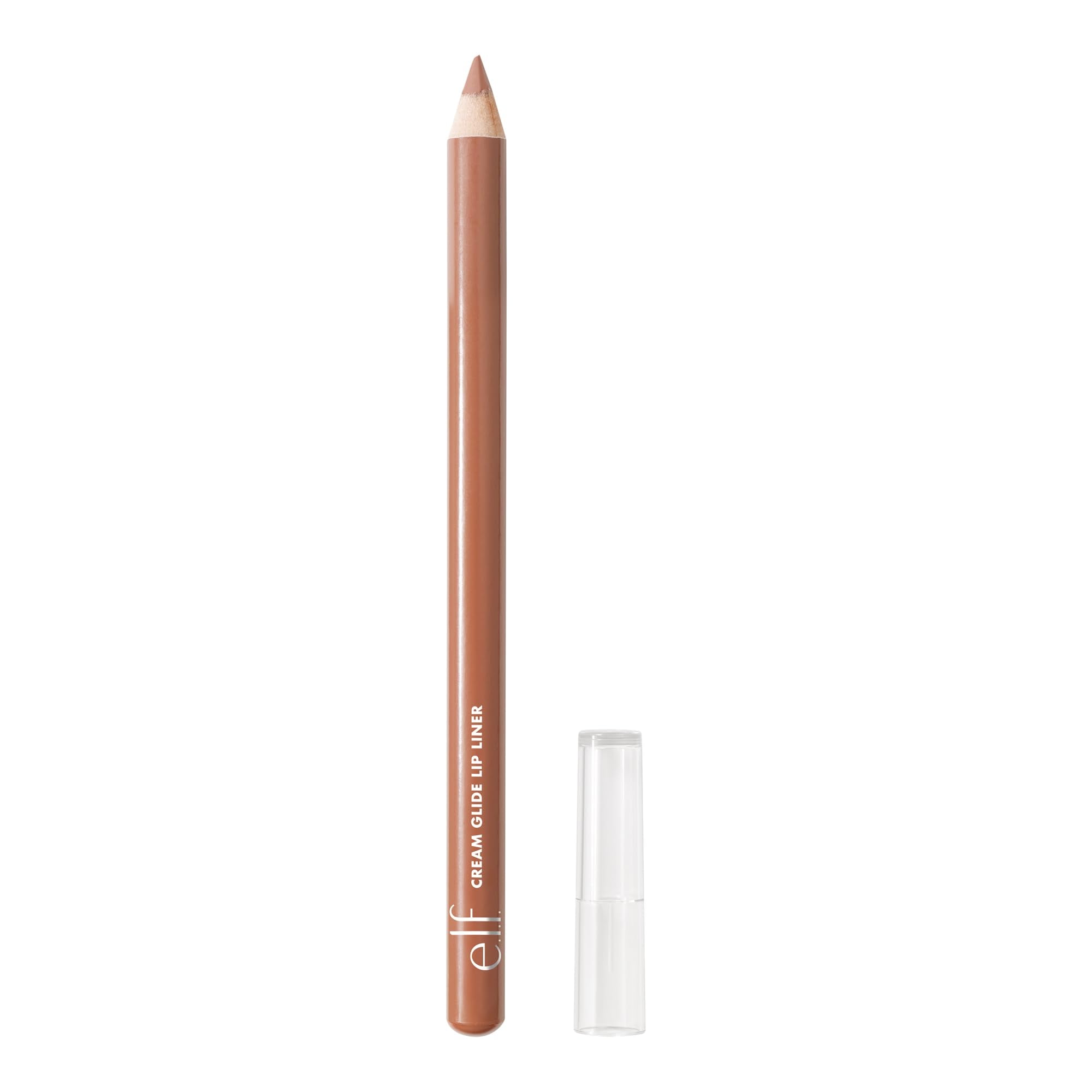 e.l.f. Cream Glide Lip Liner, Highly-Pigmented Pencil For Shaping & Sculpting Lips, Semi-Matte Finish, Vegan & Cruelty-Free, Dark Cocoa