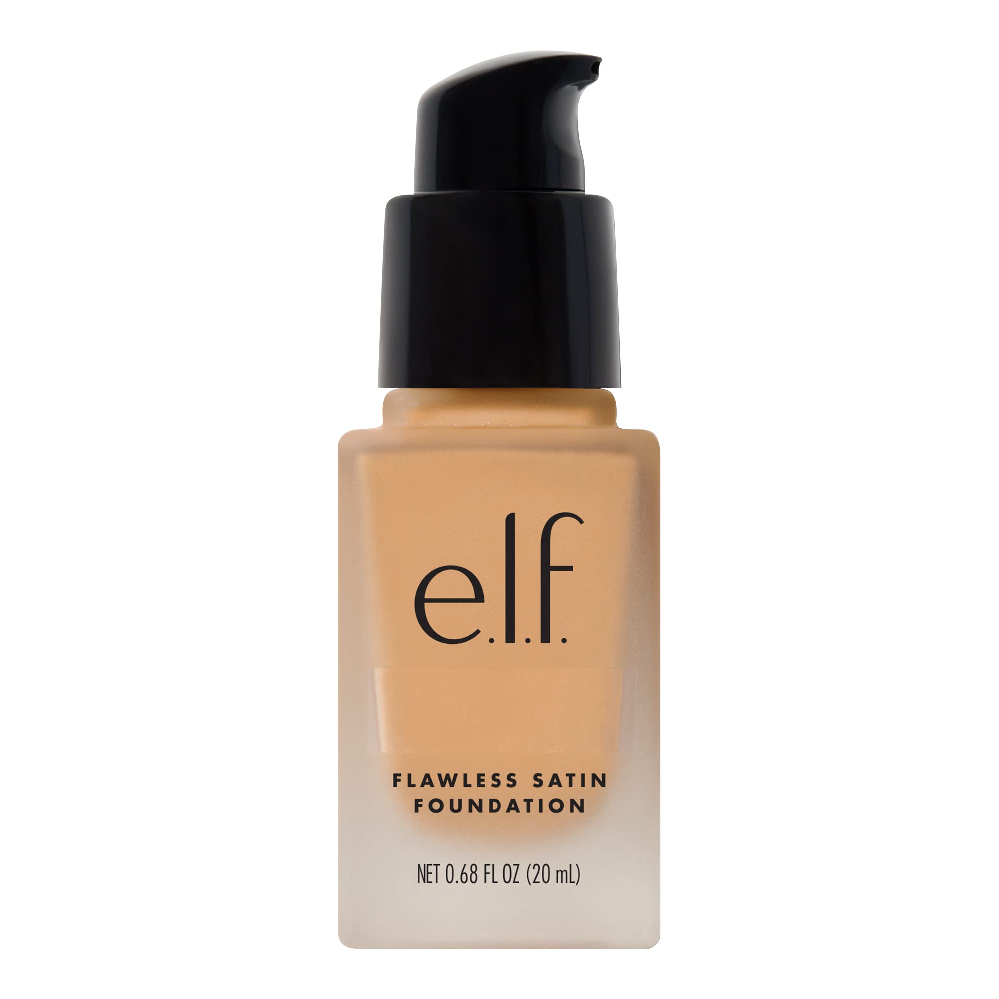 e.l.f. Flawless Satin Foundation, Lightweight & Medium Coverage, Semi-Matte Finish, Vegan & Cruelty-Free, Pearl, 0.68 Fl Oz (20mL)