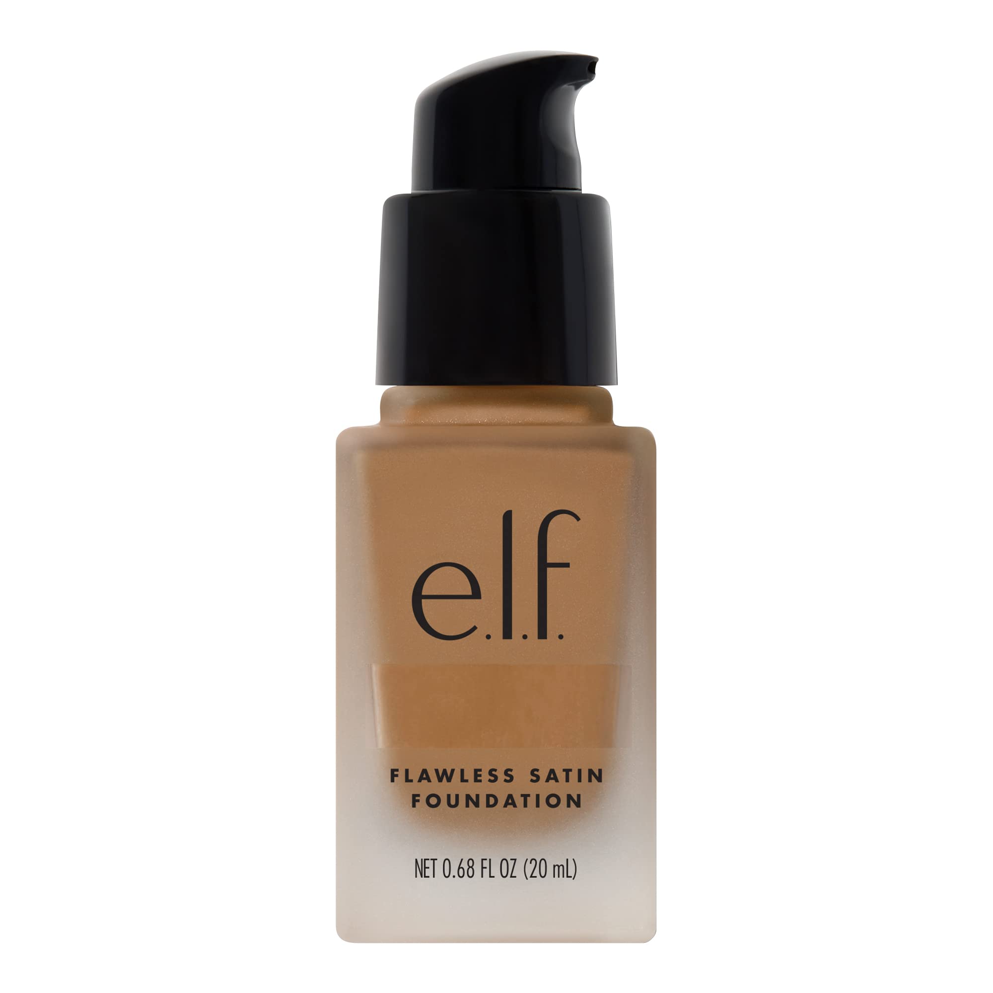 e.l.f. Flawless Satin Foundation, Lightweight & Medium Coverage, Semi-Matte Finish, Vegan & Cruelty-Free, Pearl, 0.68 Fl Oz (20mL)