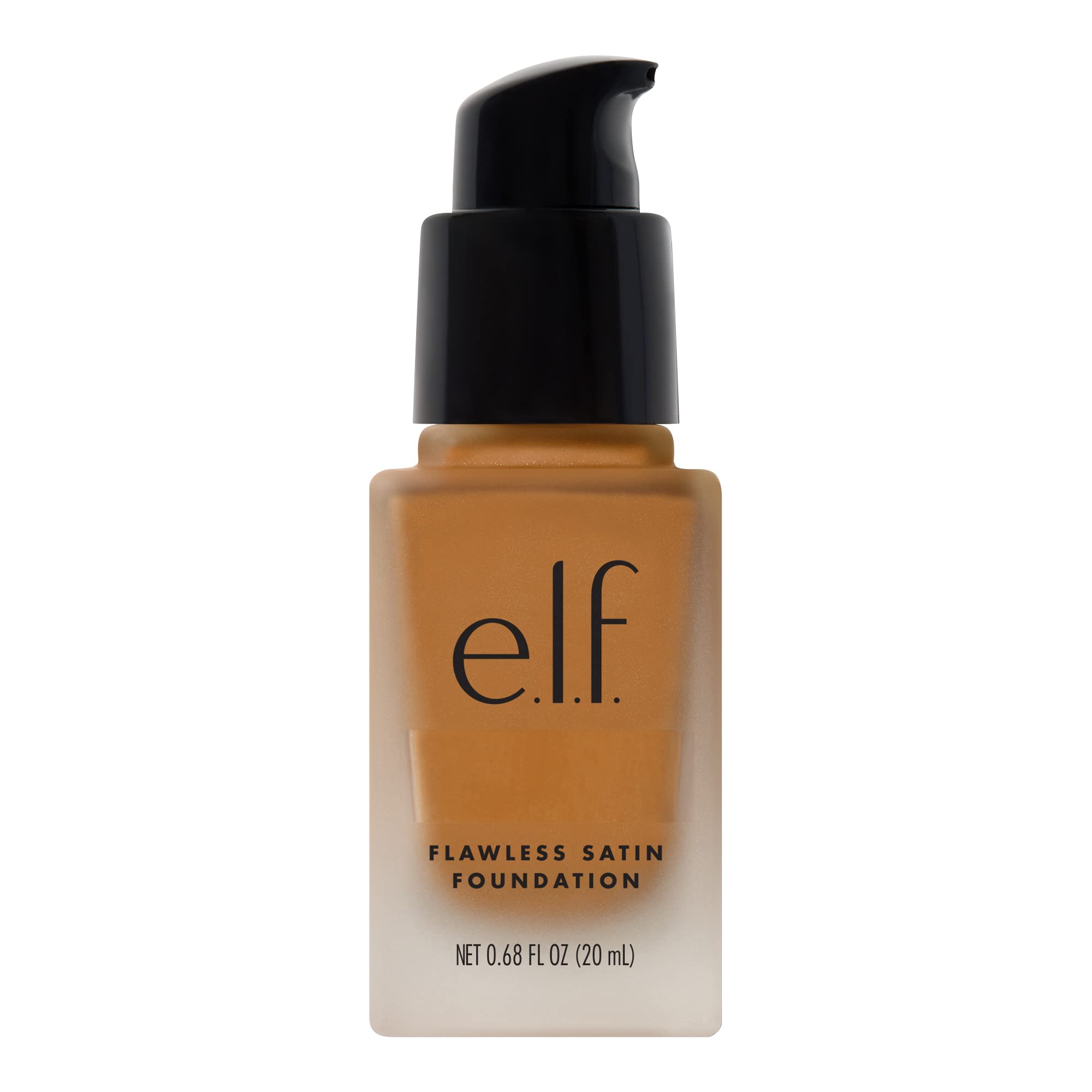 e.l.f. Flawless Satin Foundation, Lightweight & Medium Coverage, Semi-Matte Finish, Vegan & Cruelty-Free, Pearl, 0.68 Fl Oz (20mL)