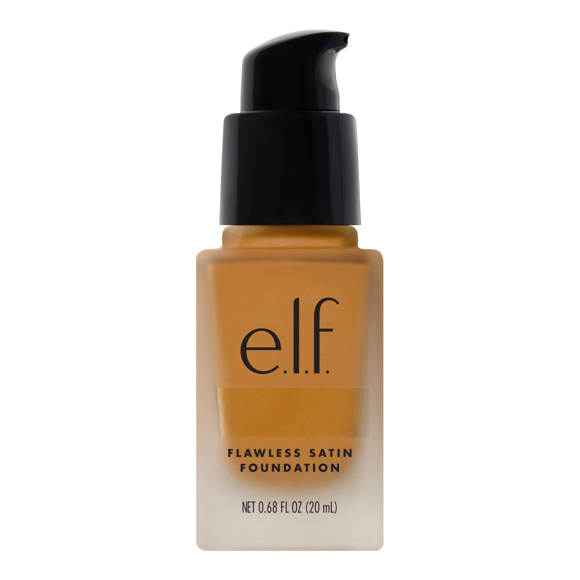 e.l.f. Flawless Satin Foundation, Lightweight & Medium Coverage, Semi-Matte Finish, Vegan & Cruelty-Free, Pearl, 0.68 Fl Oz (20mL)