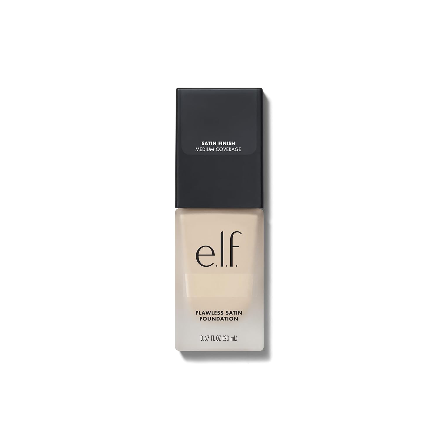 e.l.f. Flawless Satin Foundation, Lightweight & Medium Coverage, Semi-Matte Finish, Vegan & Cruelty-Free, Pearl, 0.68 Fl Oz (20mL)