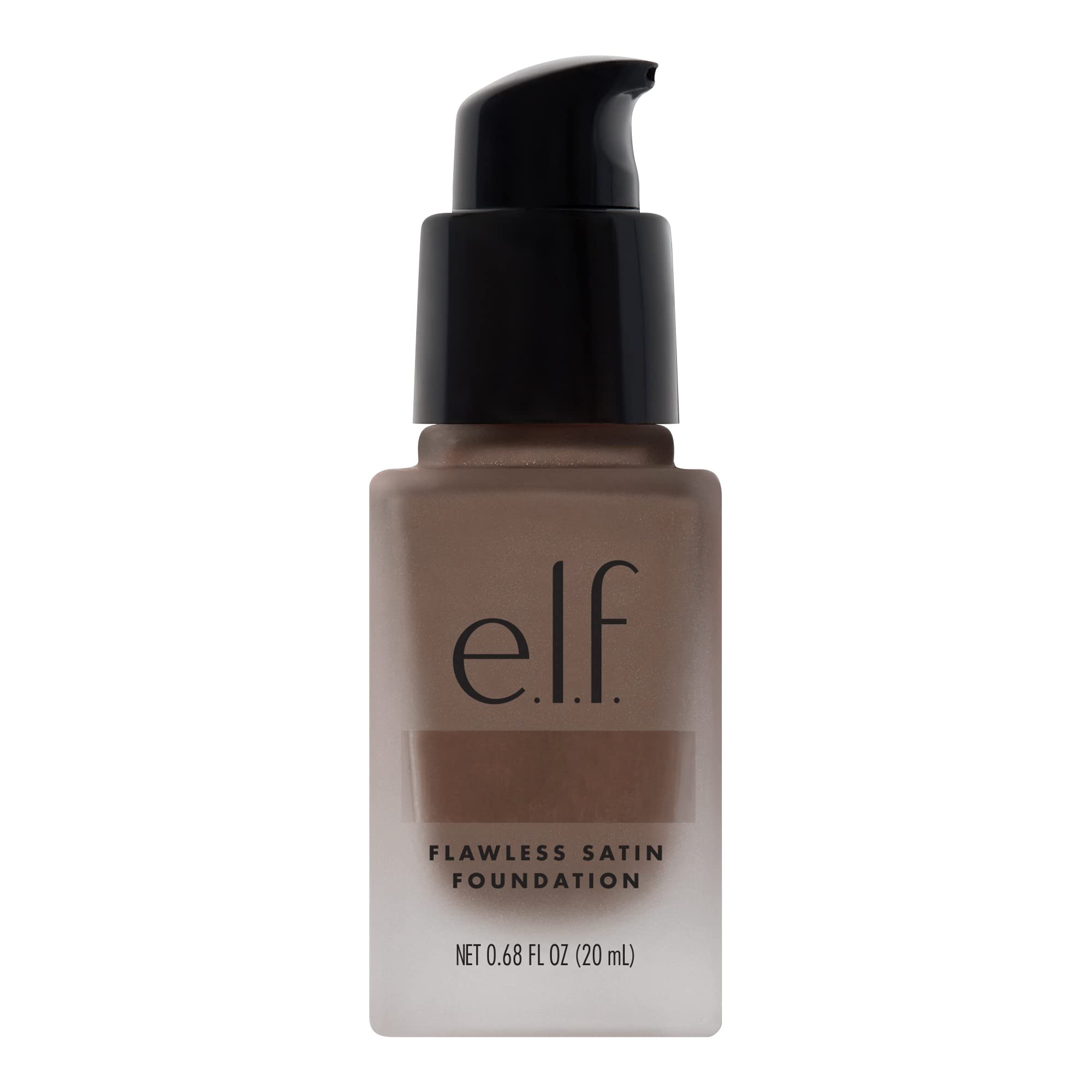 e.l.f. Flawless Satin Foundation, Lightweight & Medium Coverage, Semi-Matte Finish, Vegan & Cruelty-Free, Pearl, 0.68 Fl Oz (20mL)