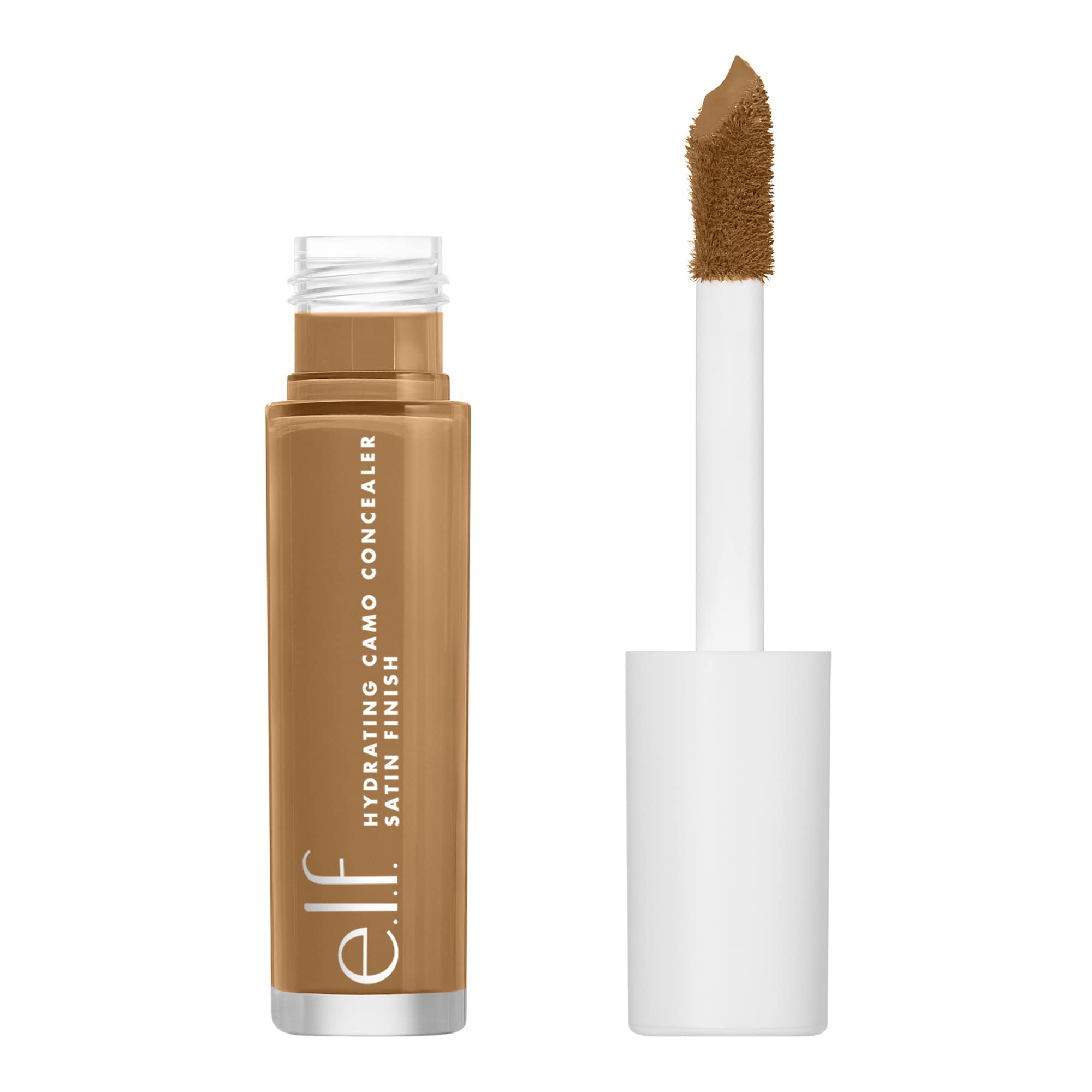 e.l.f. Hydrating Camo Concealer, Covers Blemishes & Under-Eye Circles, Full-Coverage & Delivers A Satin Finish, Vegan & Cruelty-Free, Light Sand