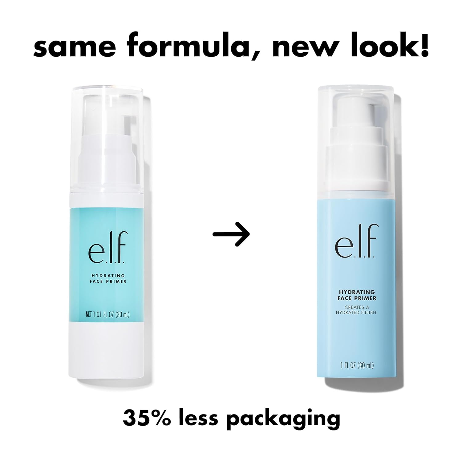 e.l.f. Hydrating Face Primer, Makeup Primer For Flawless, Smooth Skin & Long-Lasting Makeup, Fills In Pores & Fine Lines, Vegan & Cruelty-free, Large