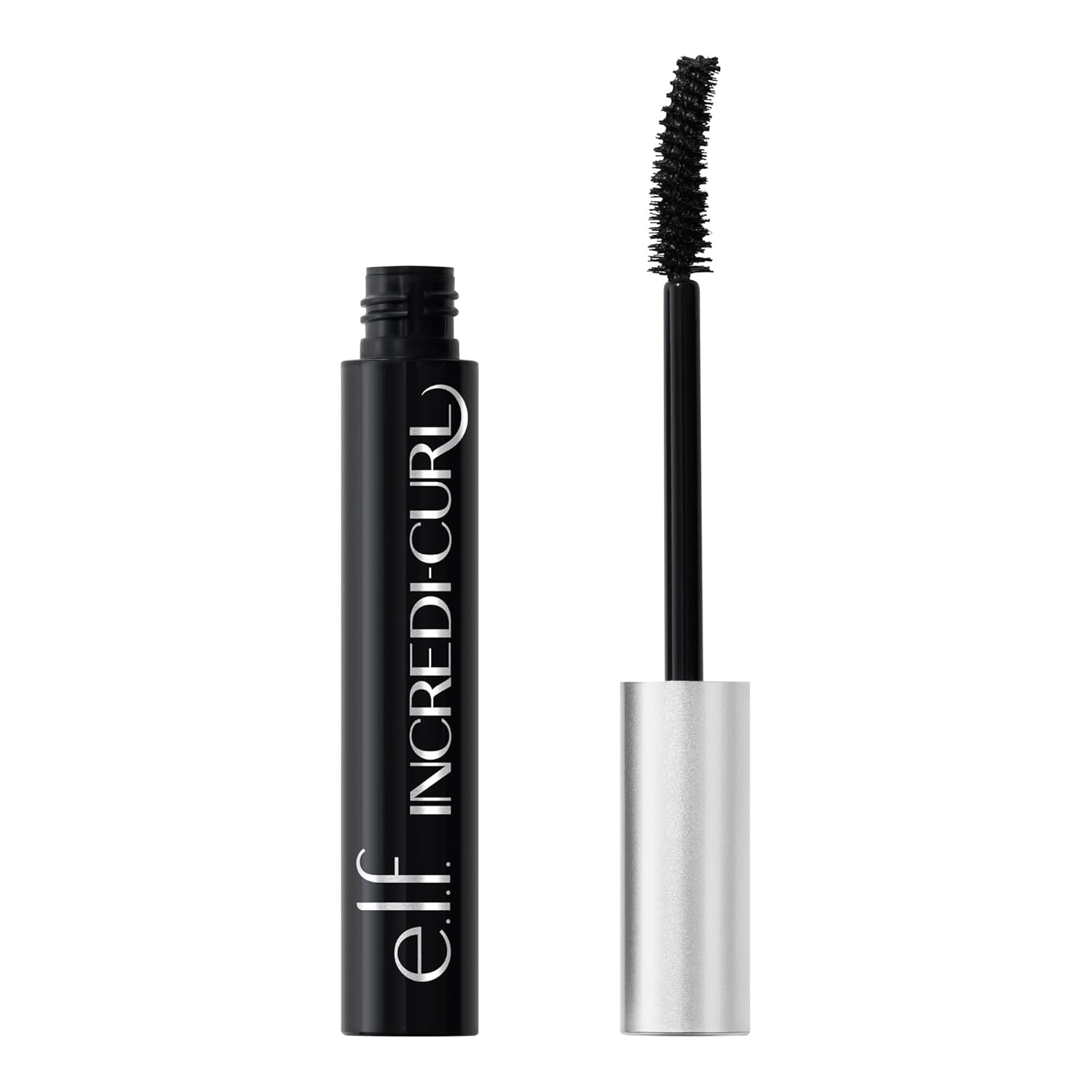 e.l.f. Incredi-Curl Mascara, Volumizing Mascara For A Bold, Lasting, Lifted Curl, Smudge-Resistant Formula, Vegan & Cruelty-Free, Pitch Black