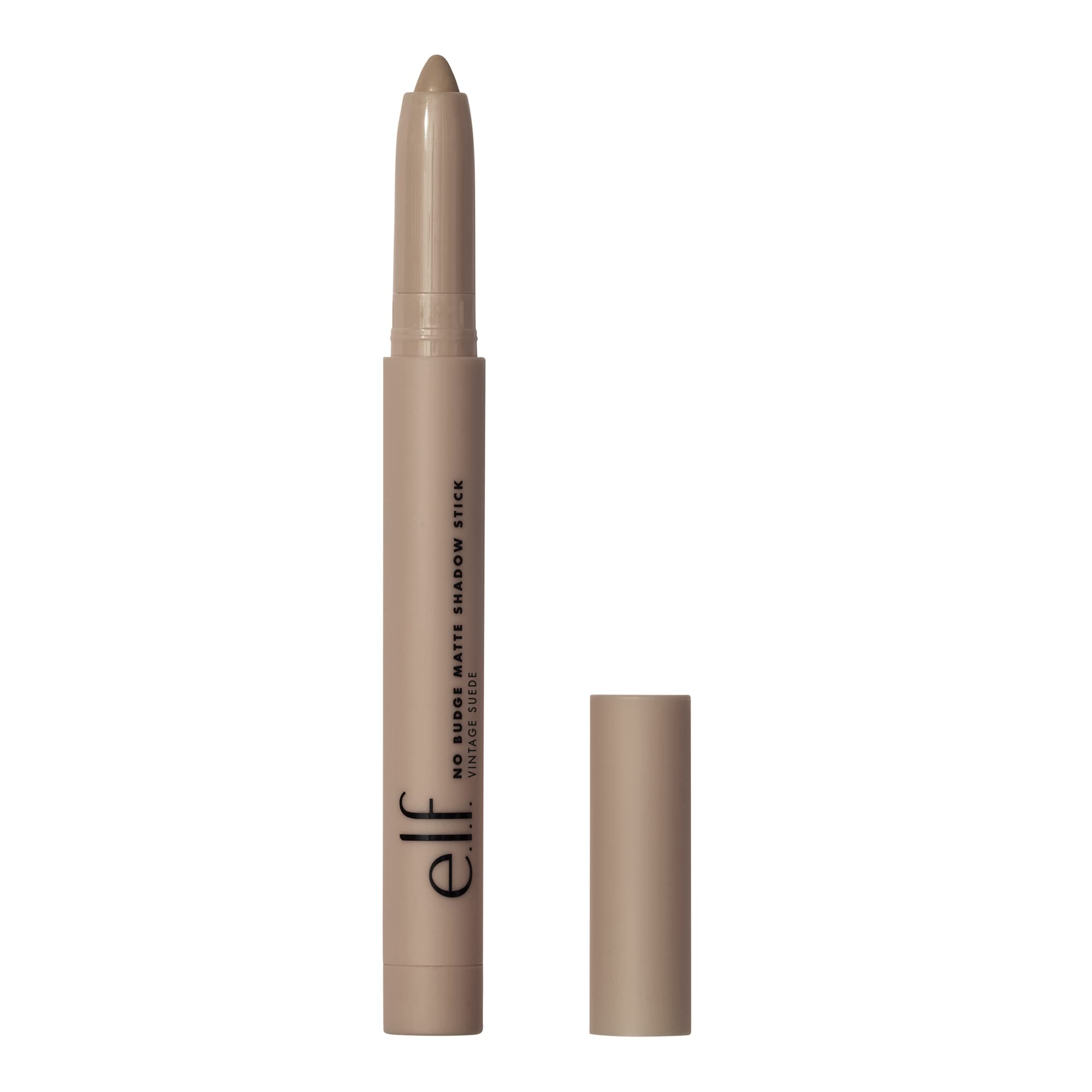 e.l.f. No Budge Matte Shadow Stick, One-Swipe Cream Eyeshadow Stick, Long-Wear & Crease Resistant, Matte Finish, Trift Shop