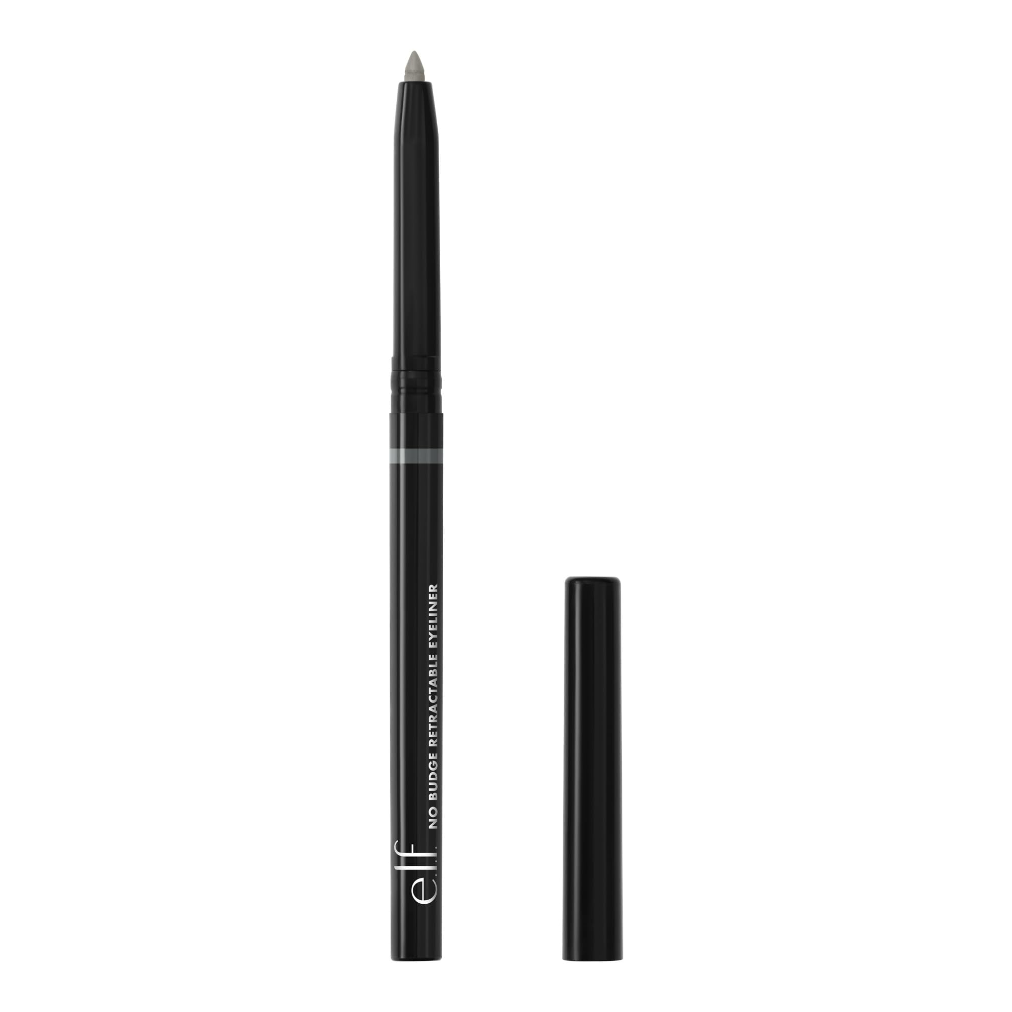e.l.f. No Budge Retractable Eyeliner, Creamy, Ultra-Pigmented & Waterproof, Creates Bold & Defined Lines, Vegan & Cruelty-Free, Black