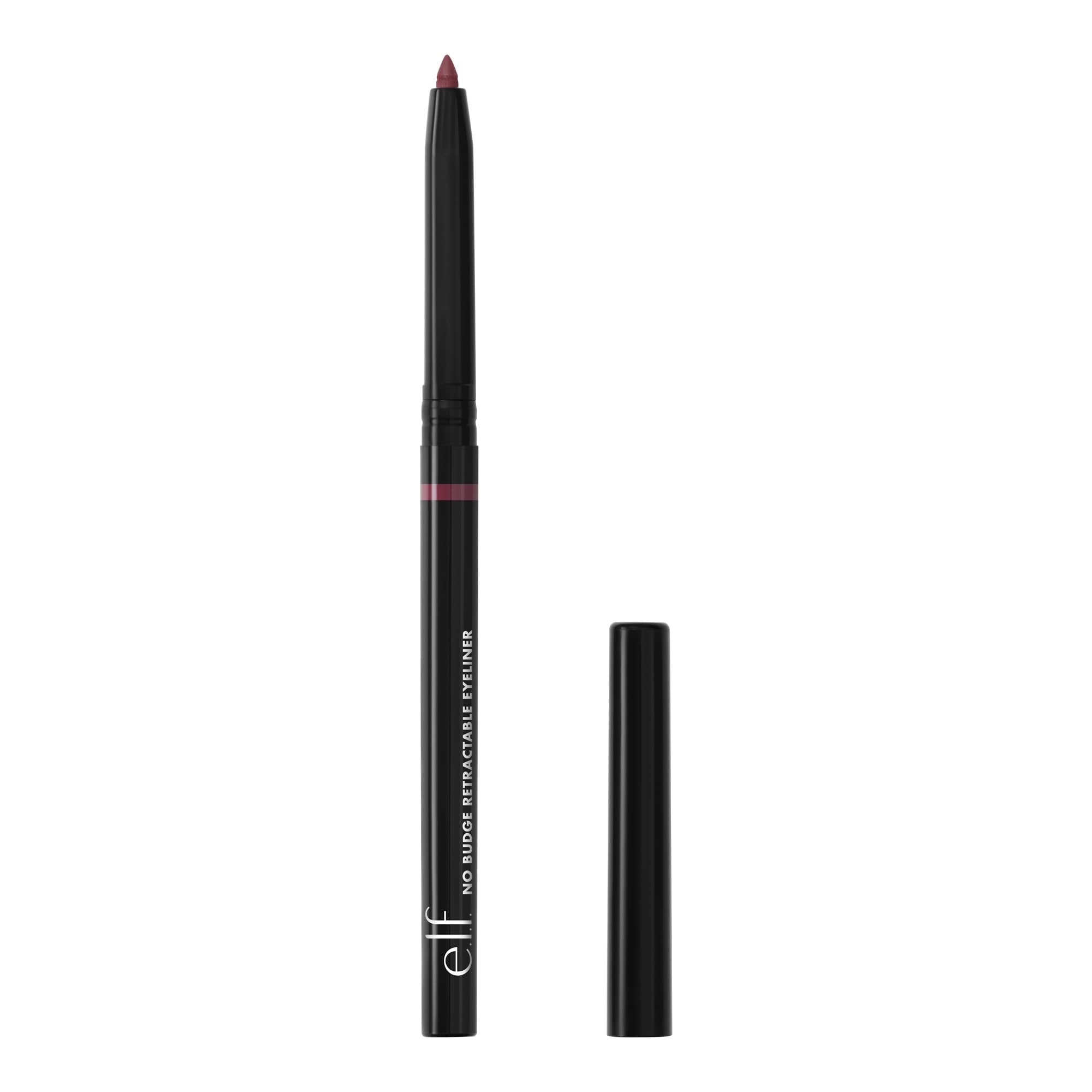 e.l.f. No Budge Retractable Eyeliner, Creamy, Ultra-Pigmented & Waterproof, Creates Bold & Defined Lines, Vegan & Cruelty-Free, Black