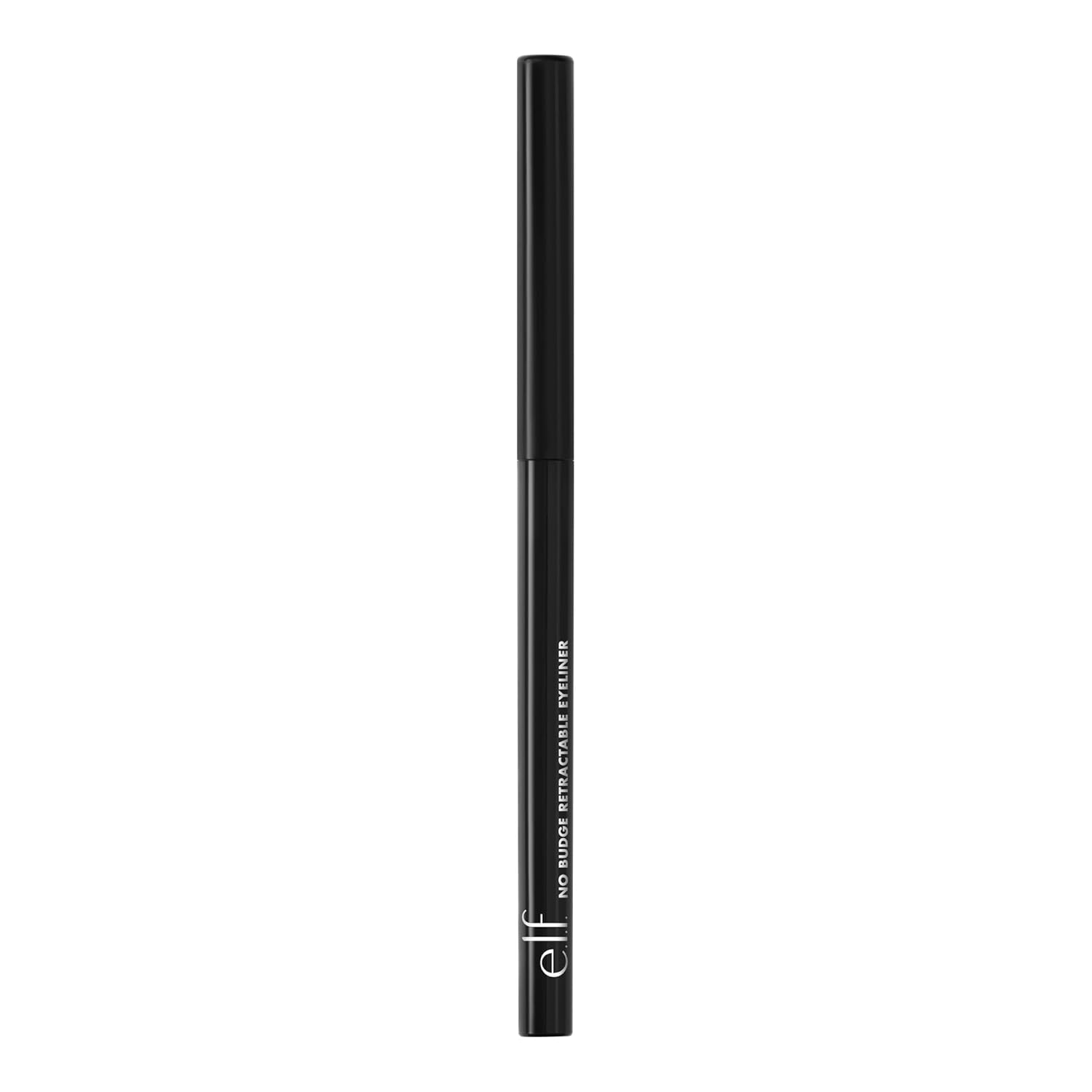e.l.f. No Budge Retractable Eyeliner, Creamy, Ultra-Pigmented & Waterproof, Creates Bold & Defined Lines, Vegan & Cruelty-Free, Black