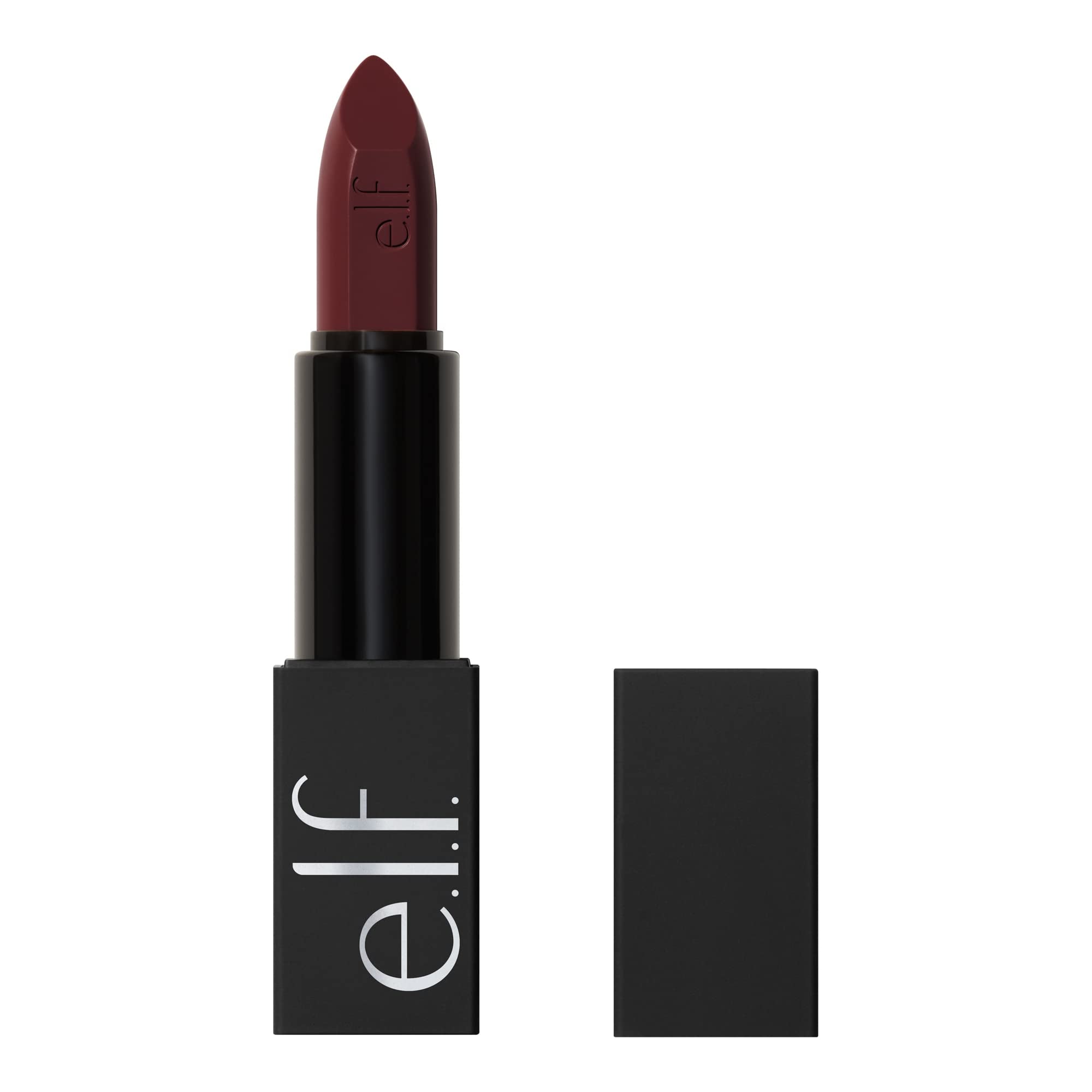e.l.f. O Face Satin Lipstick, Richly Pigmented, Nourishing & Long-Lasting Creamy Lipstick, Infused With Jojoba, Vegan & Cruelty-Free, Dirty Talk
